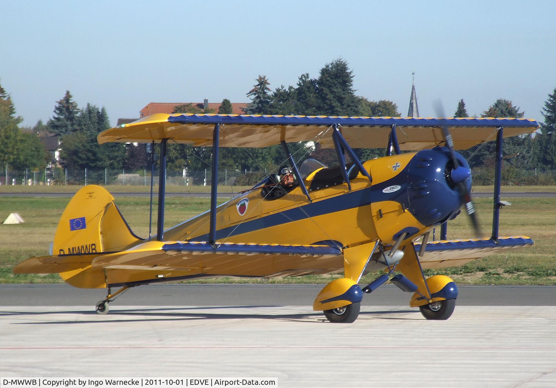 D-MWWB, Platzer Kiebitz B C/N 318, Platzer Kiebitz-B at Braunschweig-Waggum airport