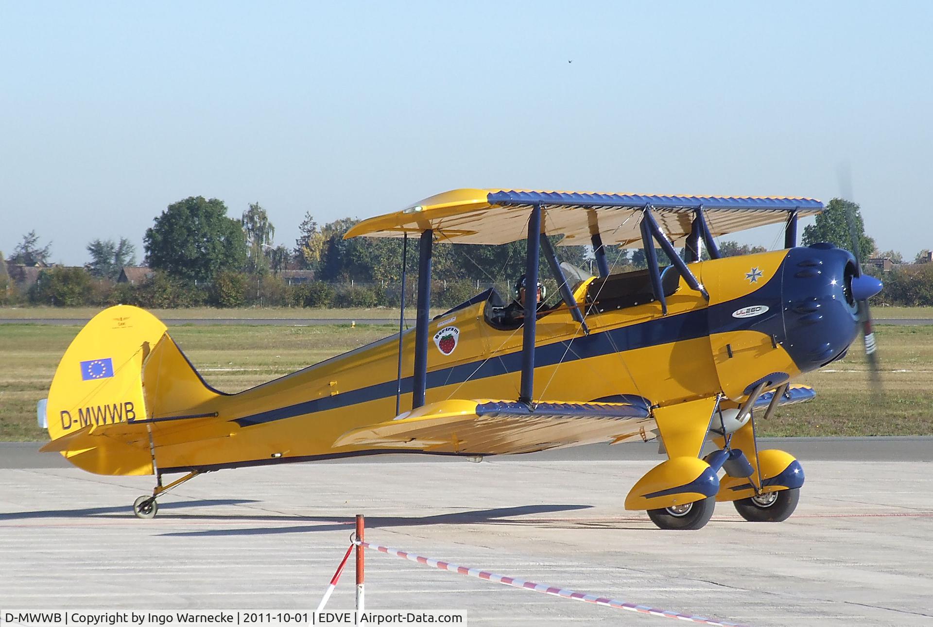 D-MWWB, Platzer Kiebitz B C/N 318, Platzer Kiebitz-B at Braunschweig-Waggum airport