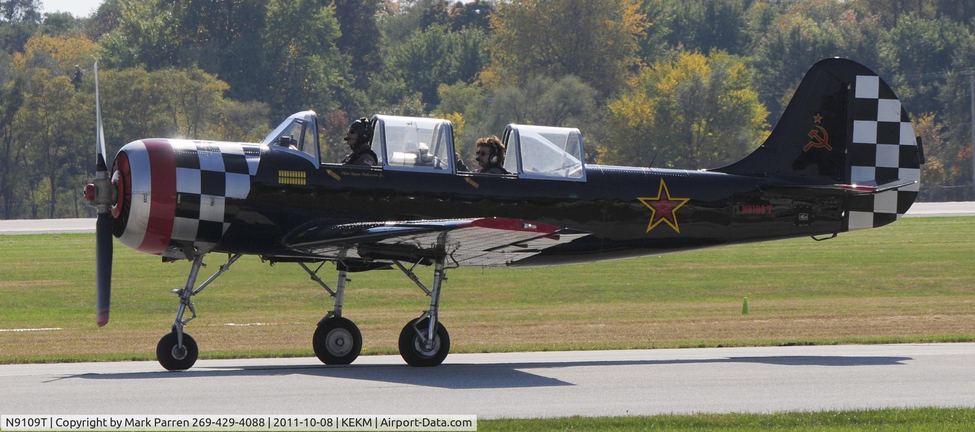 N9109T, 1983 Yakovlev Yak-52 C/N 833606, Elkhart, IN WWII Fly-in