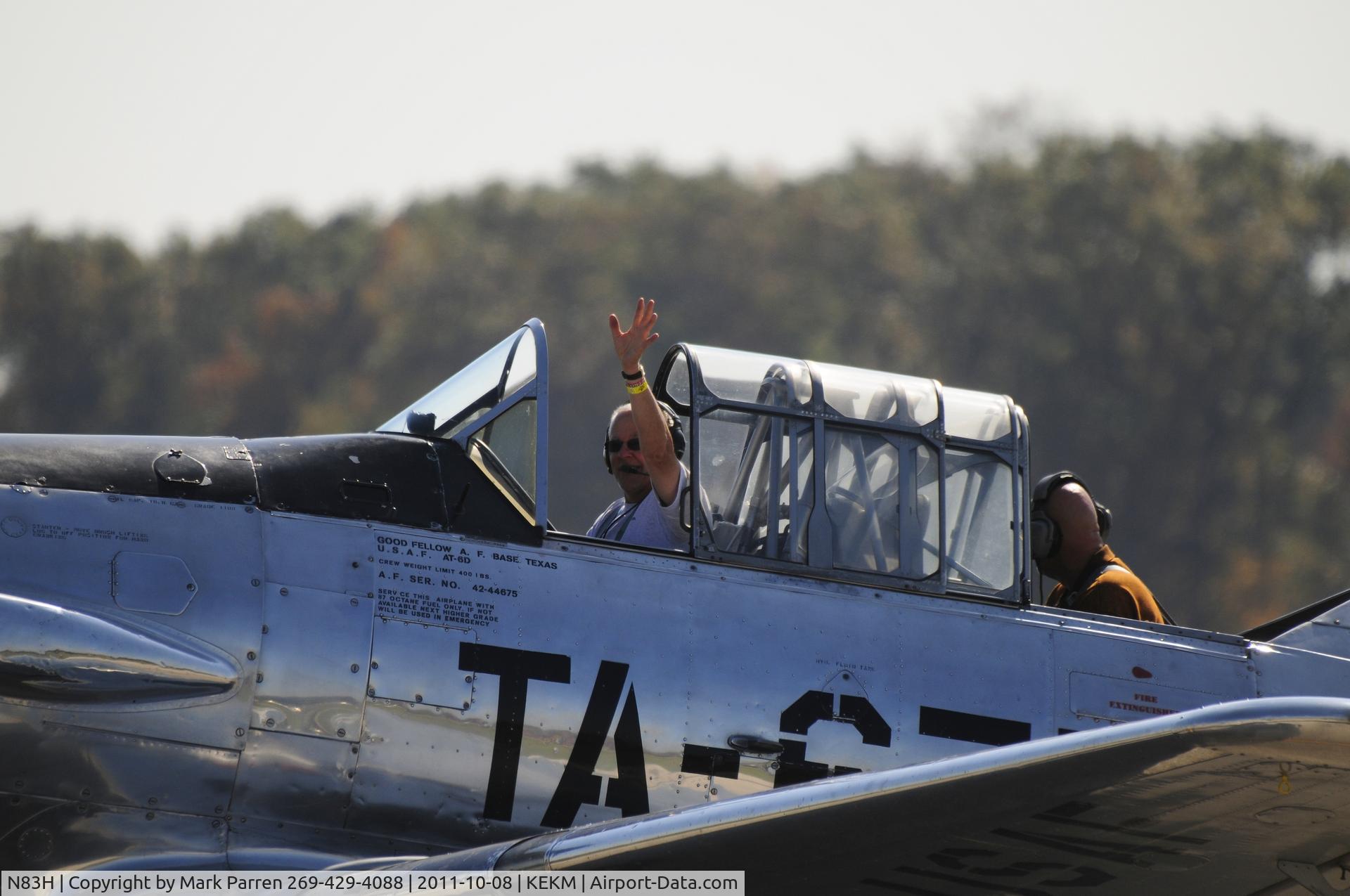 N83H, 1942 North American AT-6D C/N 42-44675, Elkhart, IN WWII Fly-in