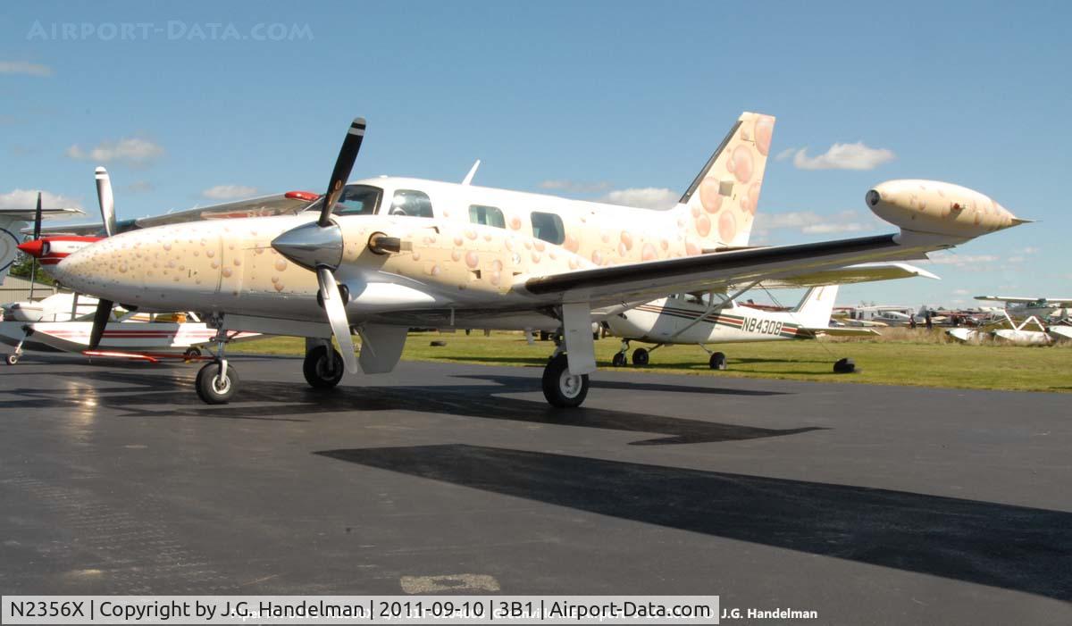 N2356X, 1980 Piper PA-31T1 C/N 31T-8104003, bubbles at Greenville ME