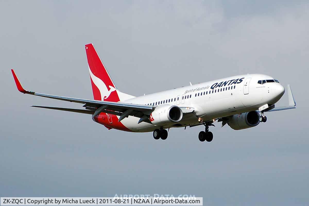 ZK-ZQC, 2009 Boeing 737-838 C/N 34202, At Auckland