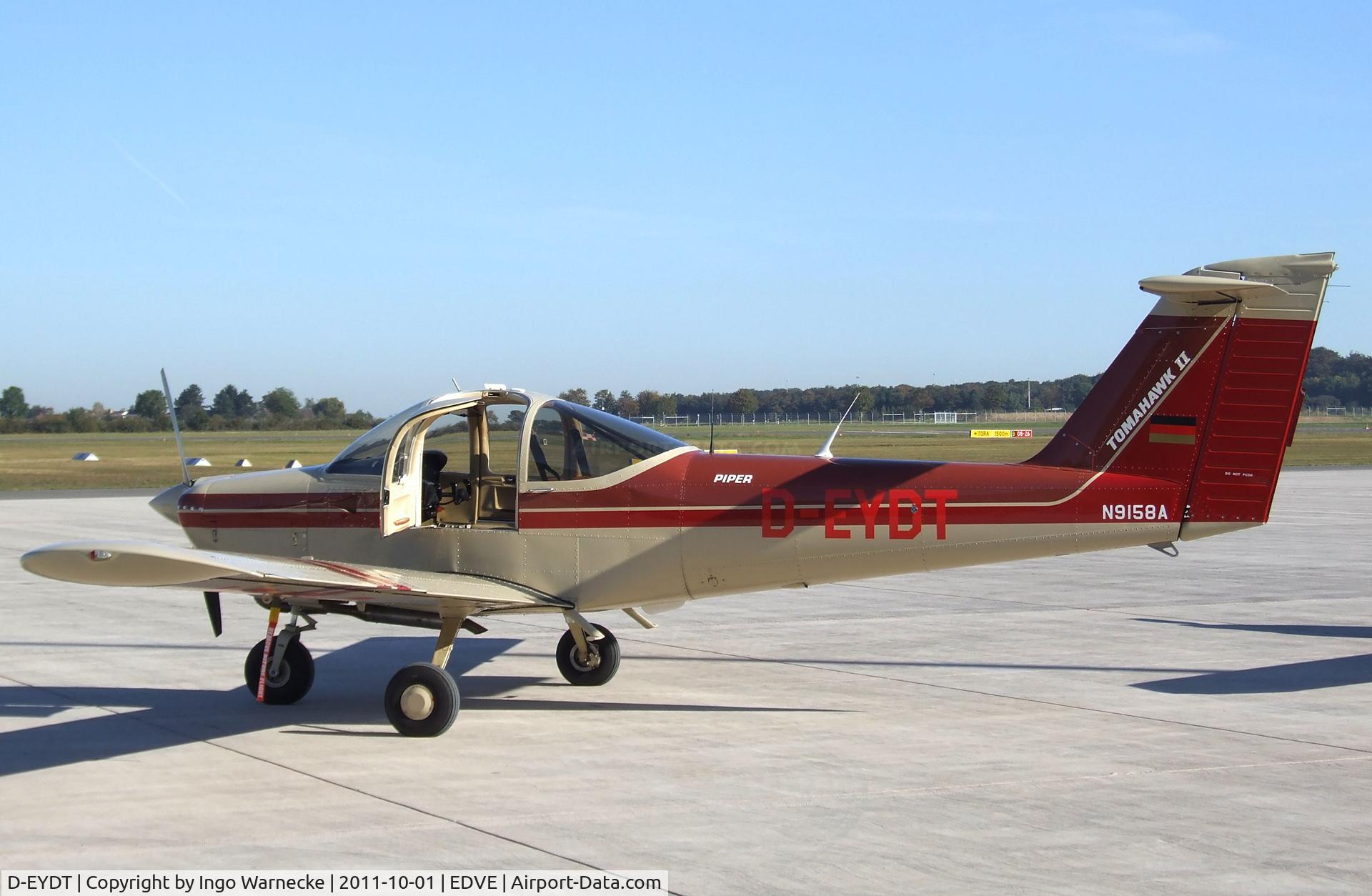 D-EYDT, 1982 Piper PA-38-112 Tomahawk Tomahawk C/N 38-82A0108, Piper PA-38-112 Tomahawk II at Braunschweig-Waggum airport