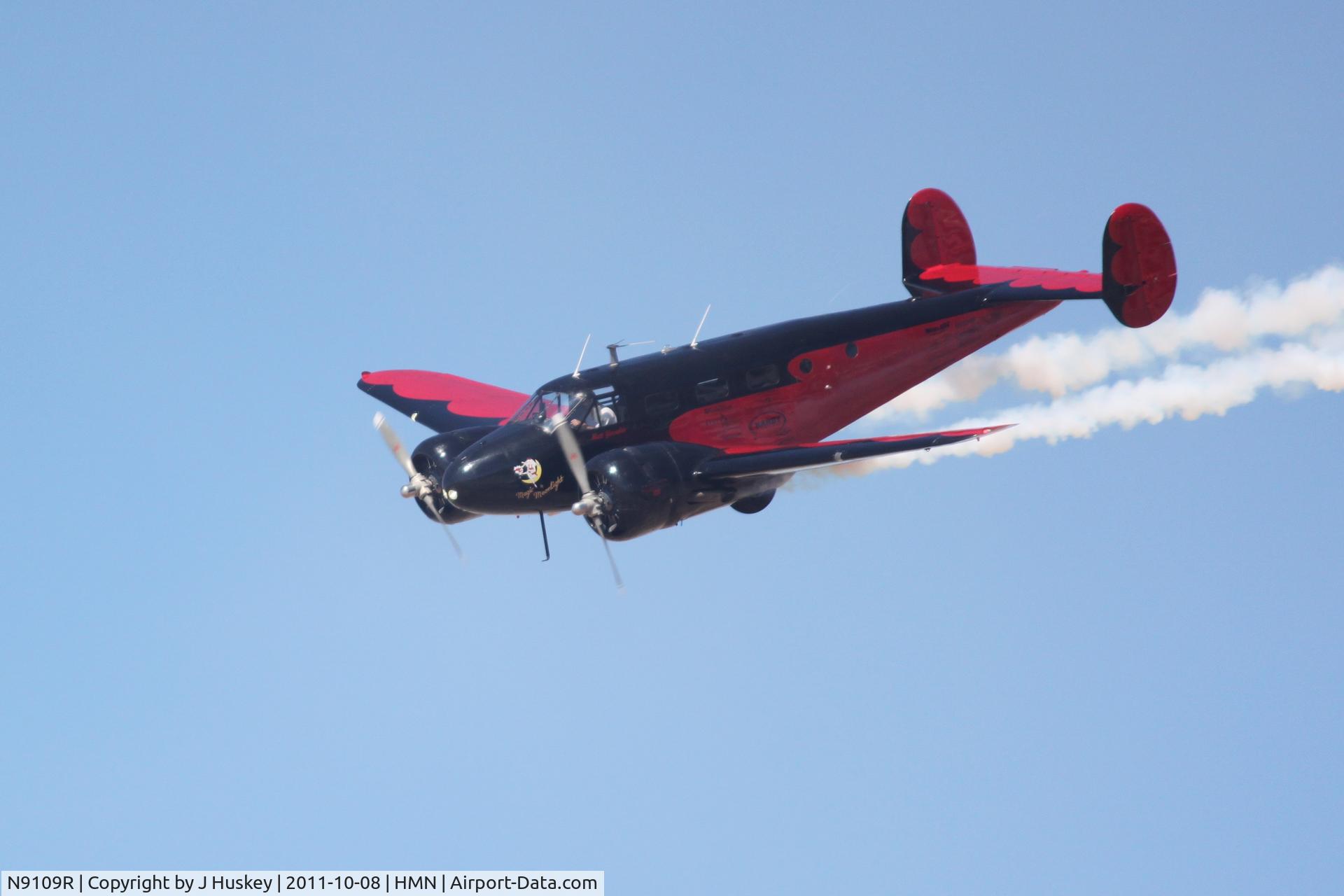 N9109R, 1943 Beech C18S (AT-7C) C/N 4383 (5676), N9109R performing at the 2011 Holloman Air Force Base Open House.
