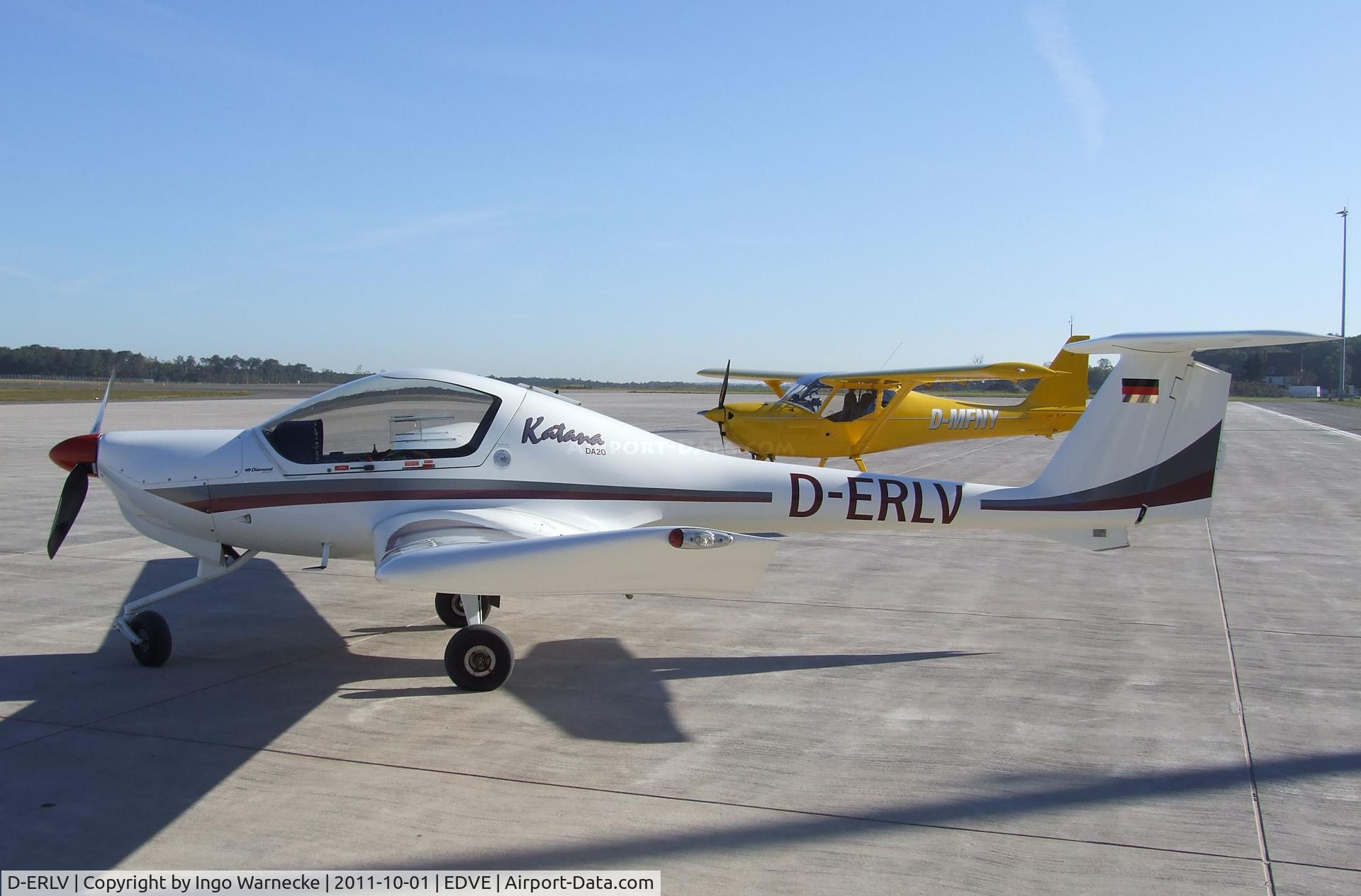 D-ERLV, 1998 Diamond DA-20A-1 Katana C/N 10318, Diamond DA-20-A1 Katana at Braunschweig-Waggum airport