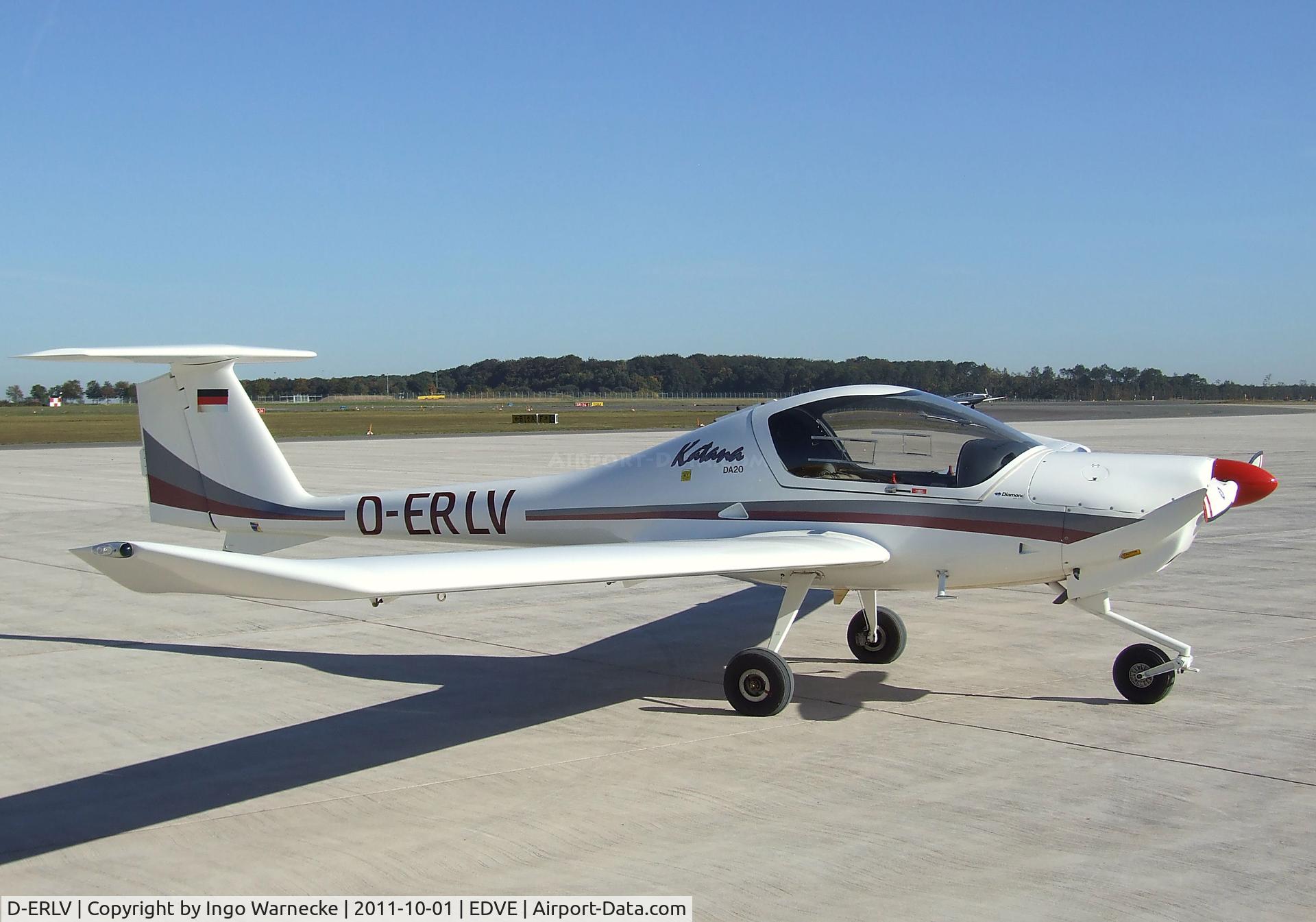 D-ERLV, 1998 Diamond DA-20A-1 Katana C/N 10318, Diamond DA-20-A1 Katana at Braunschweig-Waggum airport