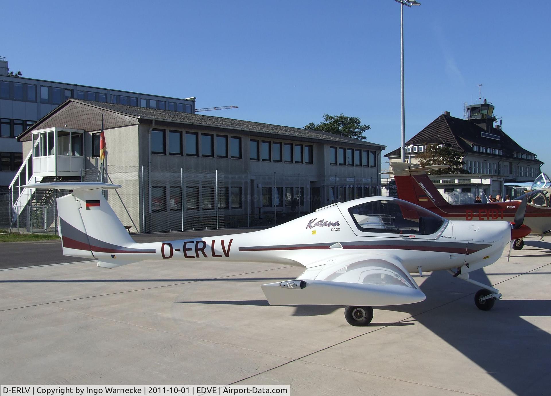 D-ERLV, 1998 Diamond DA-20A-1 Katana C/N 10318, Diamond DA-20-A1 Katana at Braunschweig-Waggum airport