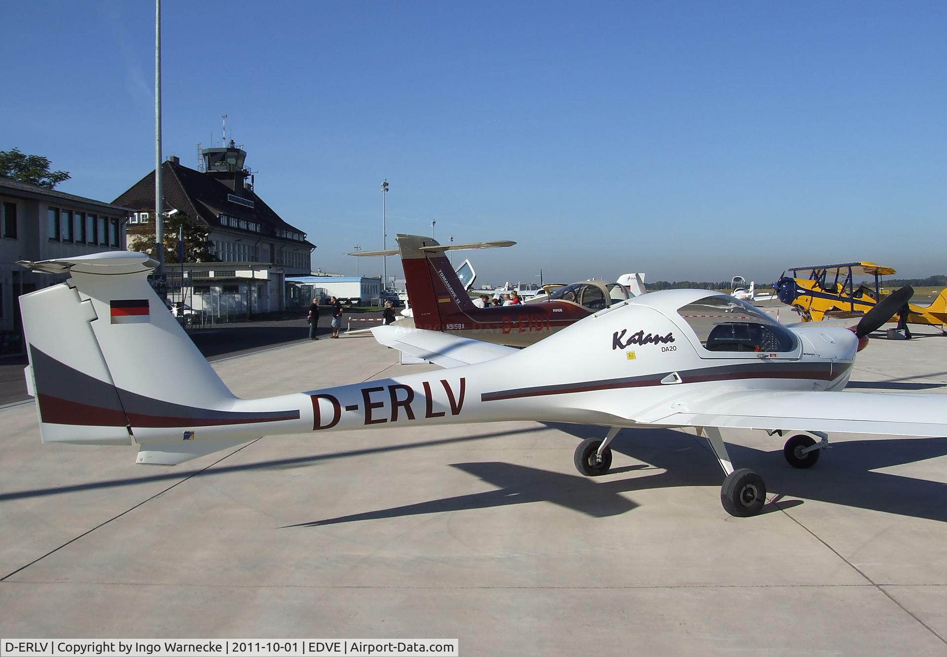 D-ERLV, 1998 Diamond DA-20A-1 Katana C/N 10318, Diamond DA-20-A1 Katana at Braunschweig-Waggum airport