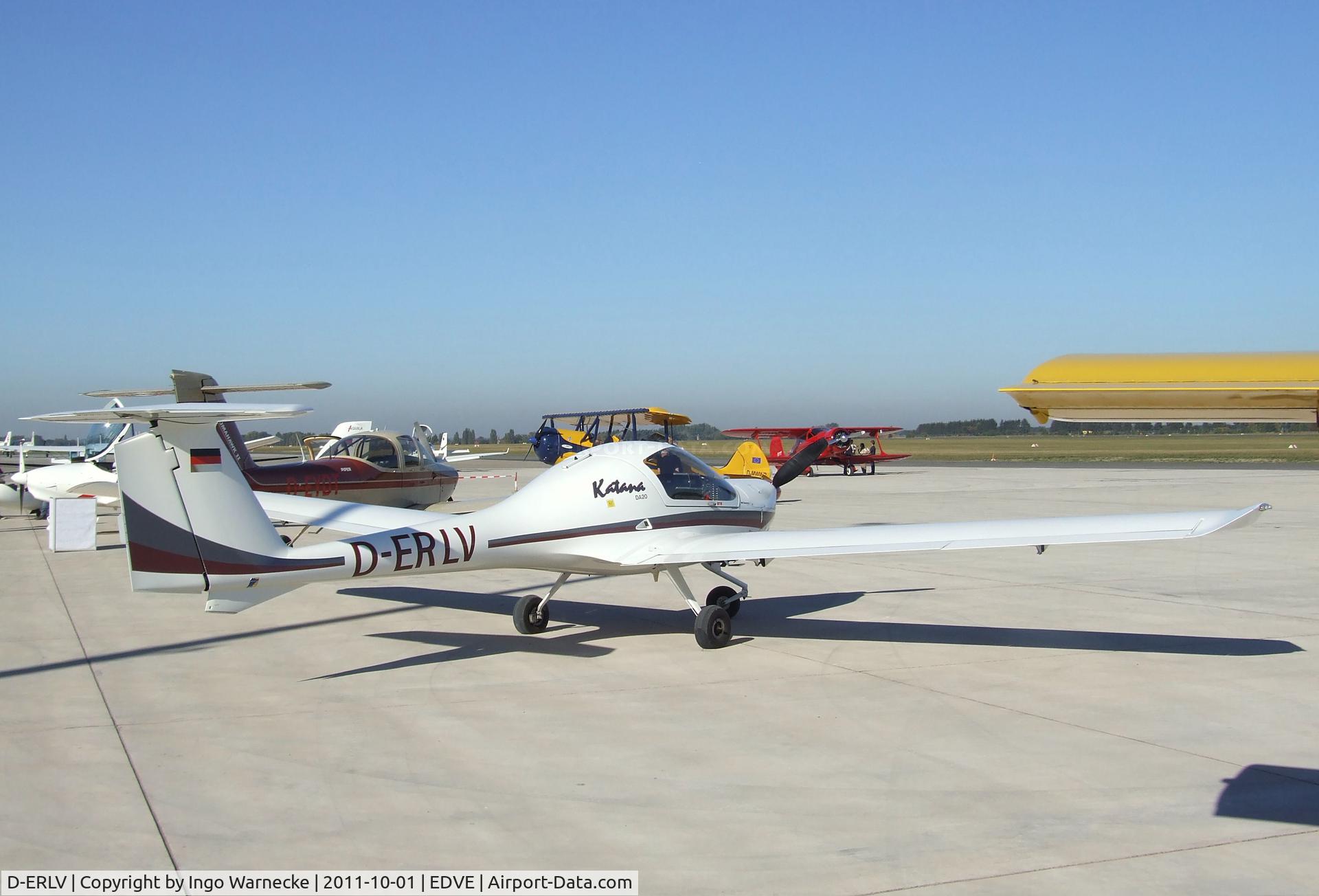 D-ERLV, 1998 Diamond DA-20A-1 Katana C/N 10318, Diamond DA-20-A1 Katana at Braunschweig-Waggum airport