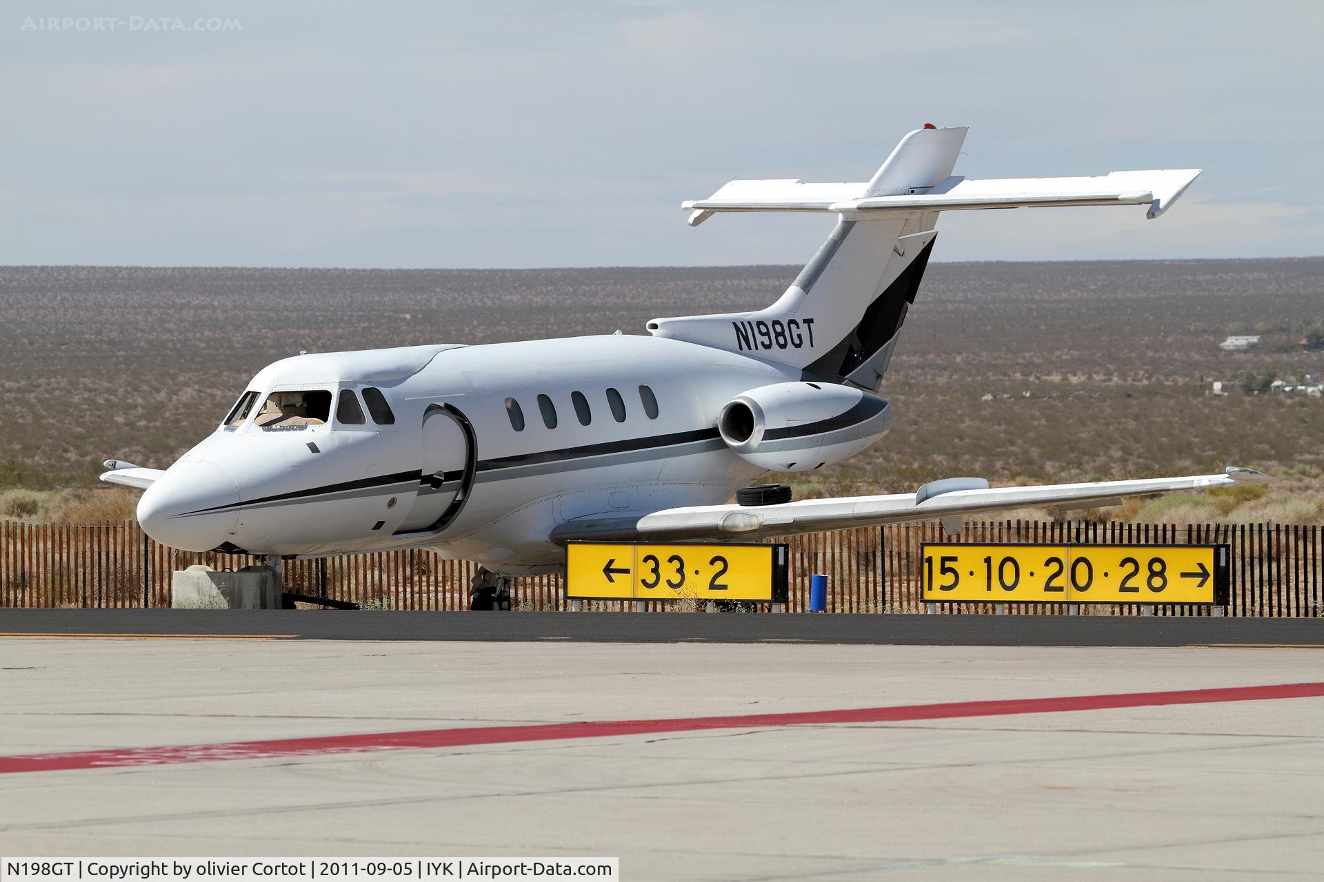 N198GT, 1981 British Aerospace HS.125-700A C/N 257123, modified (ugly) HS125, inyokern airport