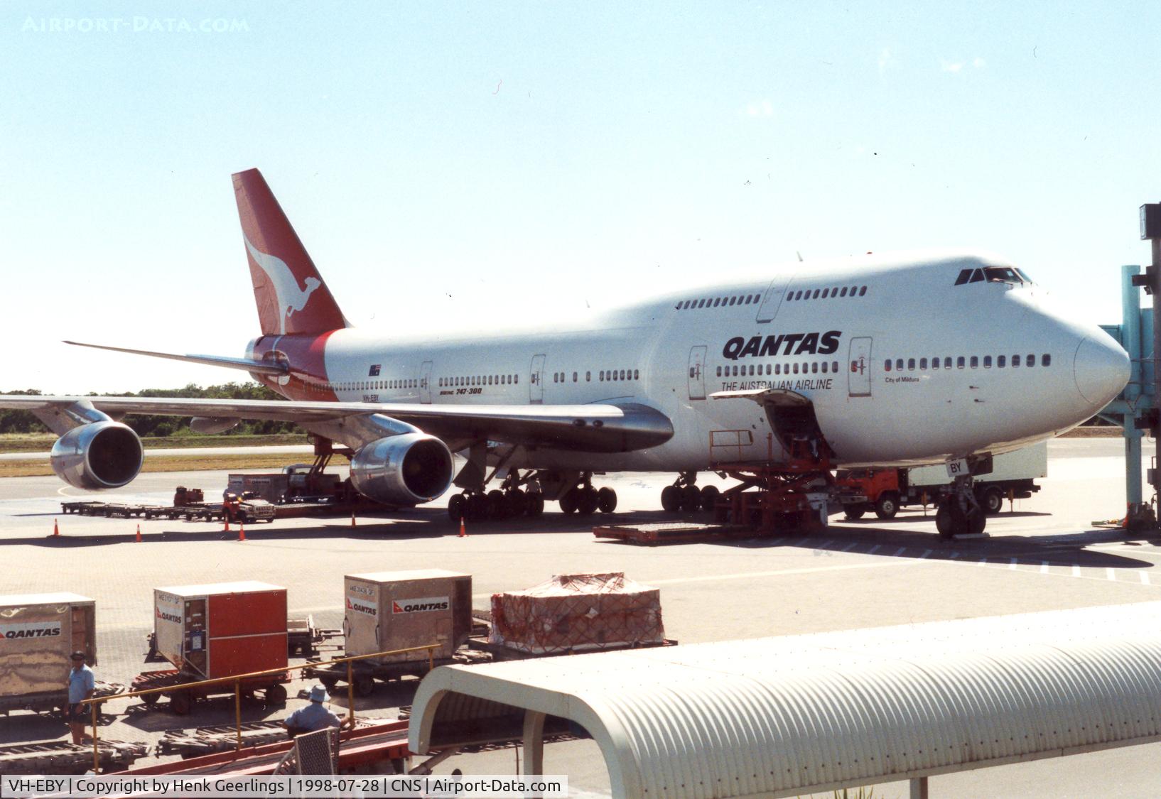 VH-EBY, 1987 Boeing 747-338 C/N 23823, Qantas