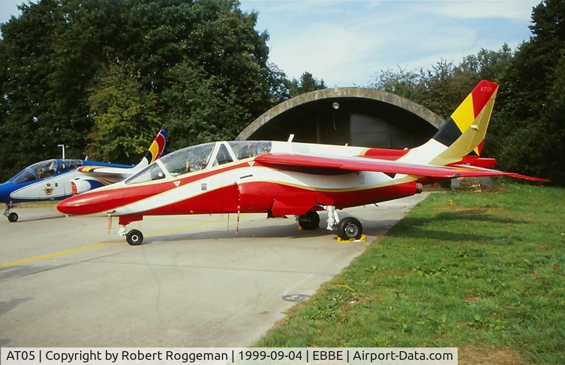 AT05, Dassault-Dornier Alpha Jet 1B C/N B05/1018, 20 Years A-jet Belgian Air Force.7 Squadron.
