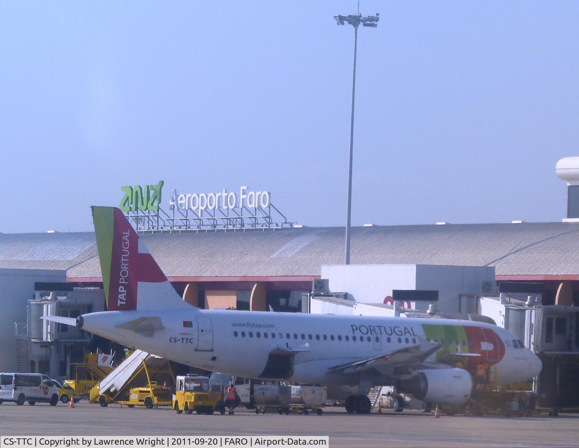 CS-TTC, 1997 Airbus A319-111 C/N 763, Standing at Faro (Portugal) Airport