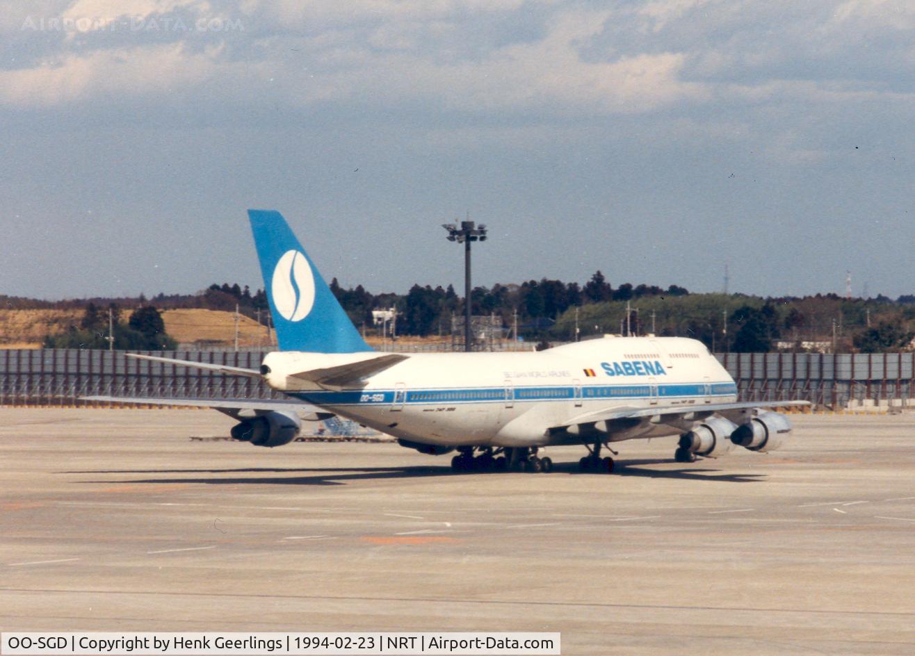 OO-SGD, 1990 Boeing 747-329M/SF C/N 24837/810, Sabena