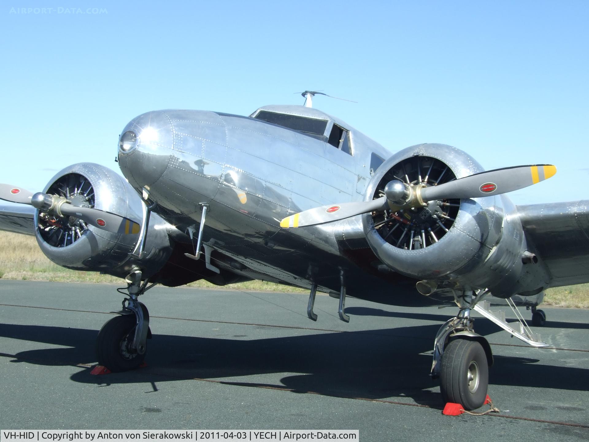 VH-HID, 1937 Lockheed 12A Electra Junior C/N 1262, VH-HID @ YECH Lockheed 12-A Electra Junior at Echuca Air Show