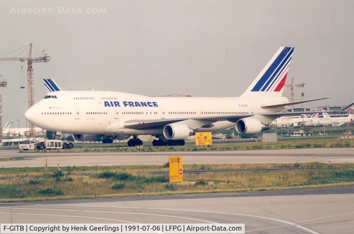 F-GITB, 1991 Boeing 747-428 C/N 24990, Air France at CDG