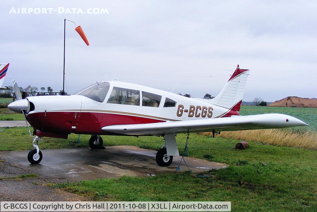 G-BCGS, 1972 Piper PA-28R-200-2 Cherokee Arrow II C/N 28R-7235133, at Little Staughton