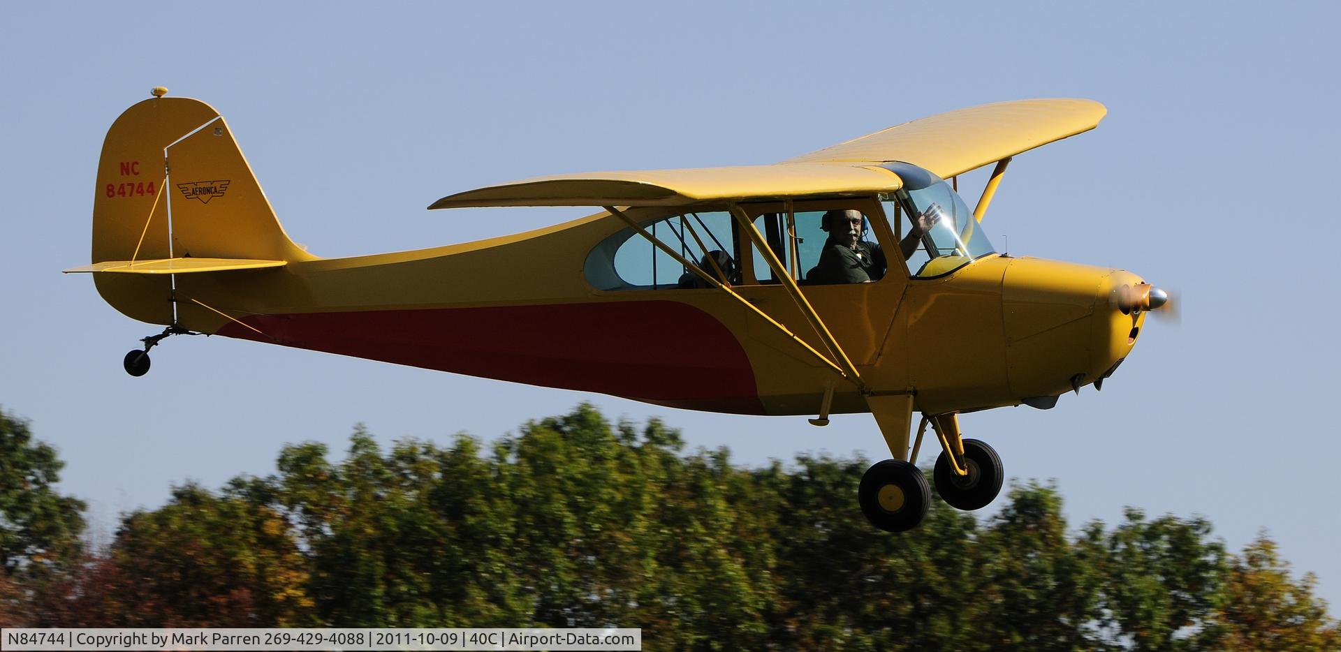 N84744, 1946 Aeronca 7AC Champion C/N 7AC-3462, WWII Watervliet, Michigan Fly-in