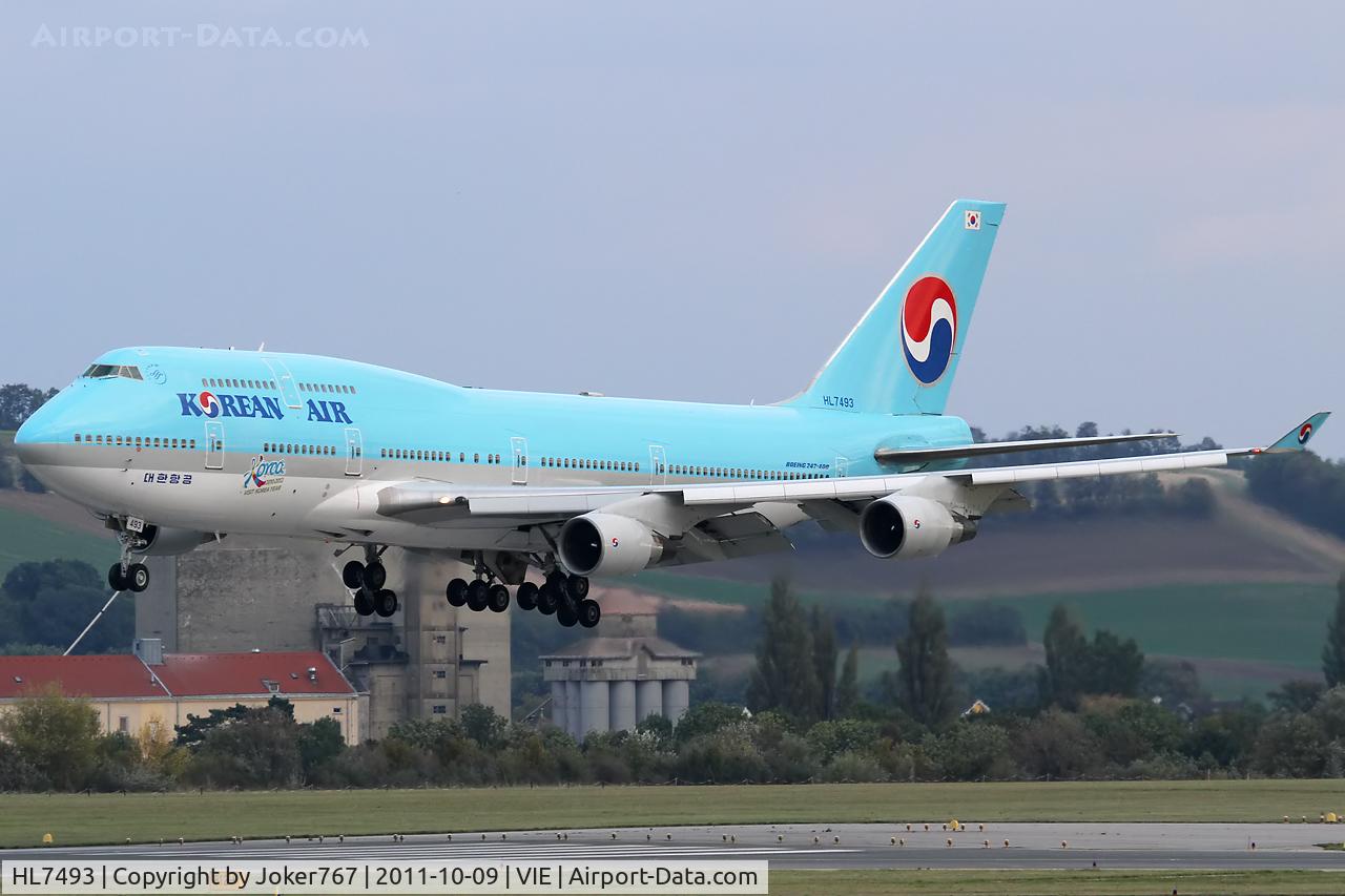 HL7493, 1995 Boeing 747-4B5 C/N 26398, Korean Air