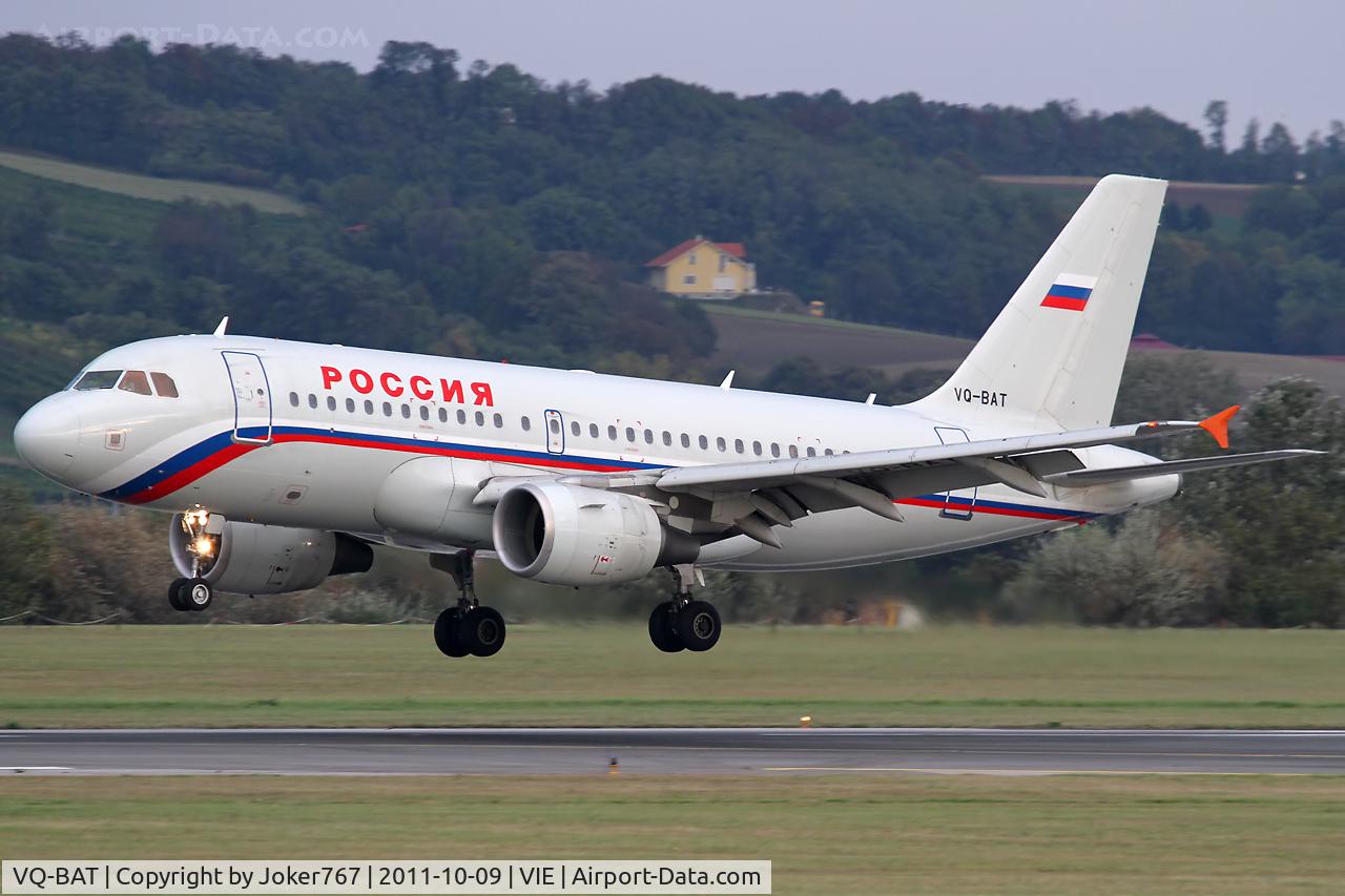 VQ-BAT, 2002 Airbus A319-111 C/N 1876, Rossiya