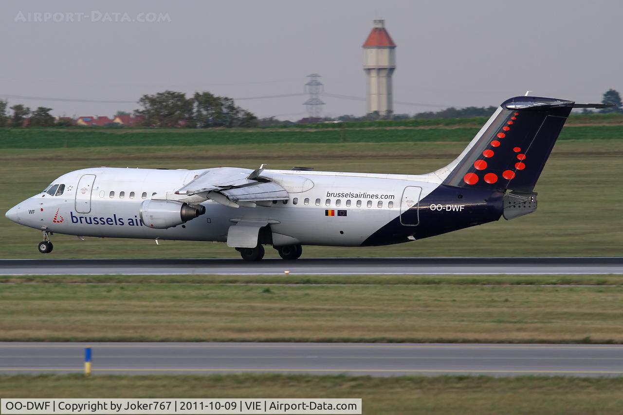 OO-DWF, 1998 British Aerospace Avro 146-RJ100 C/N E3332, Brussels Airlines
