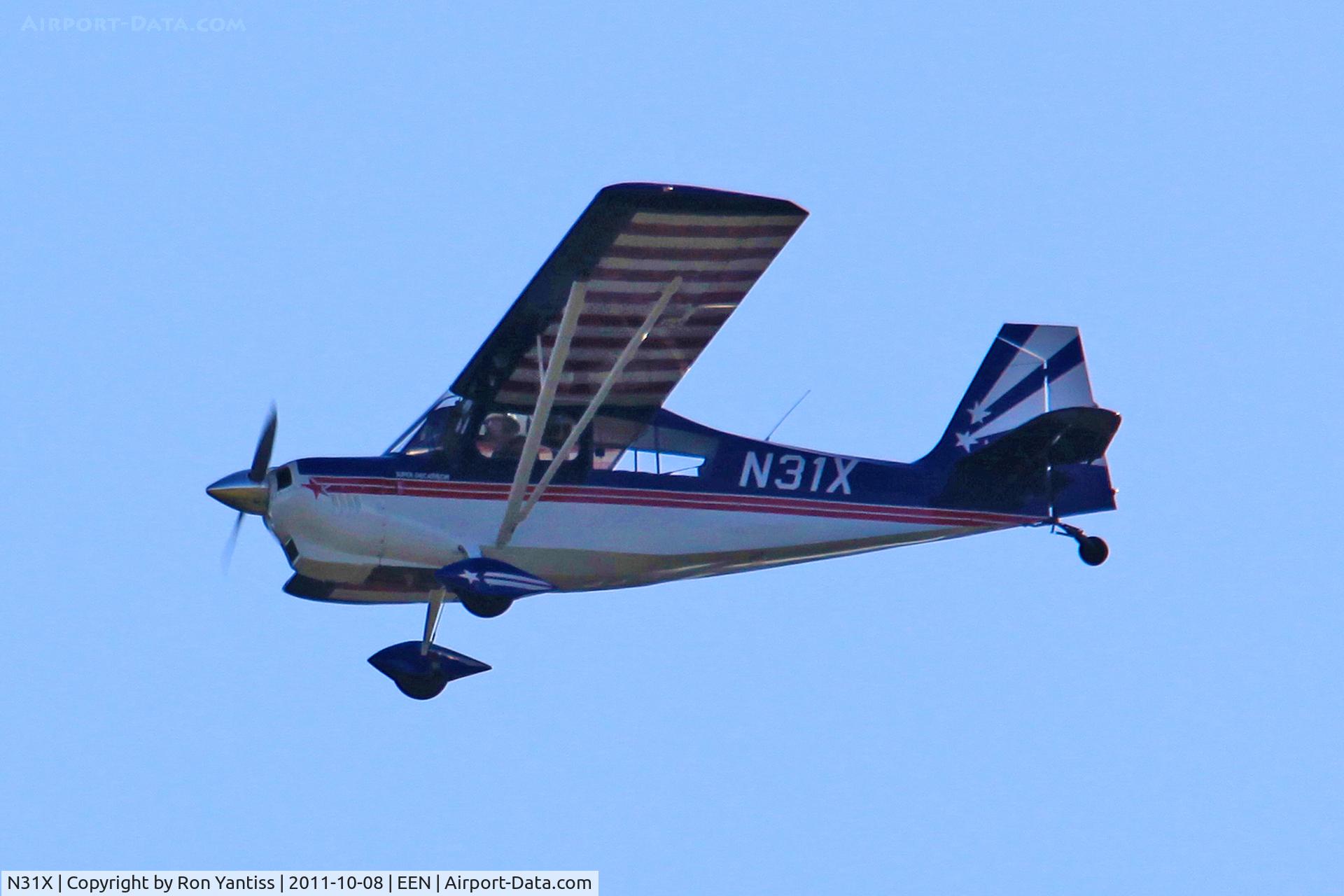N31X, 1992 American Champion 8KCAB Super Decathlon C/N 671-92, Final runway 02, Dillant-Hopkins Airport, Keene, NH