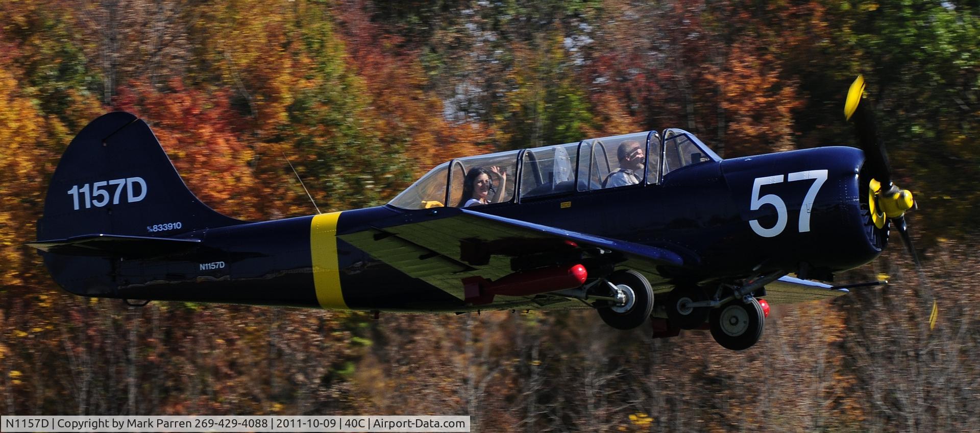 N1157D, 1983 Yakovlev (Aerostar) Yak-52 C/N 833910, WWII Fly-in ,  Watervliet, MI