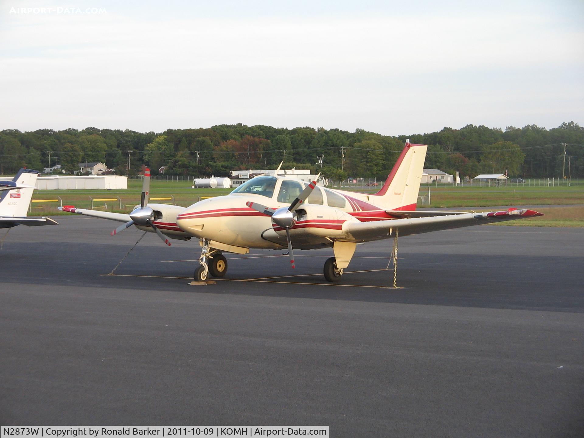 N2873W, 1973 Beech 95-B55 (T42A) Baron C/N TC-1580, Orange