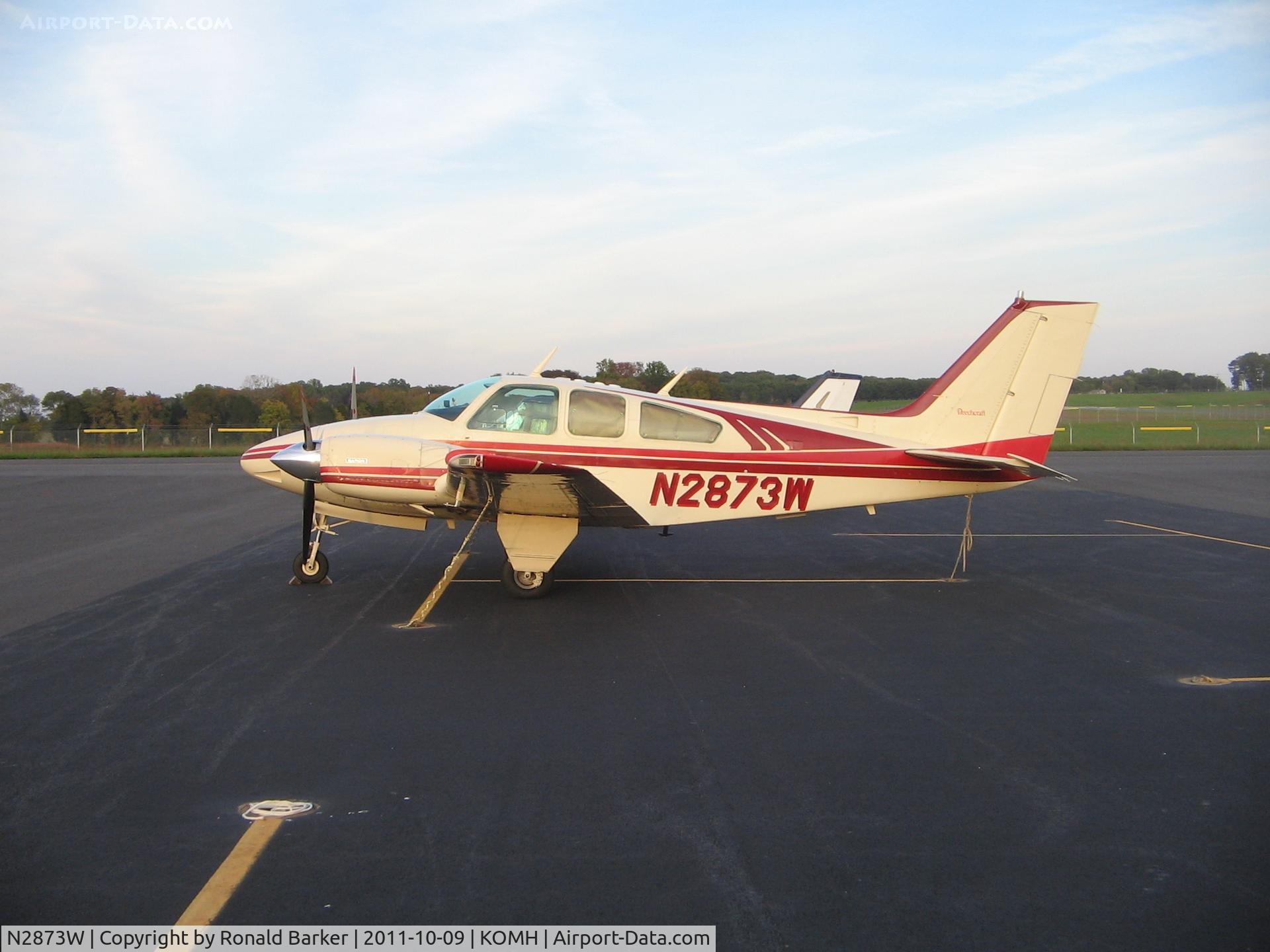 N2873W, 1973 Beech 95-B55 (T42A) Baron C/N TC-1580, Orange