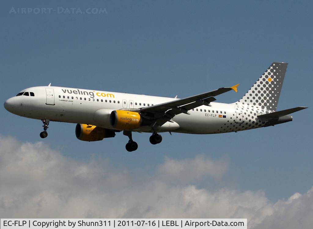 EC-FLP, 1991 Airbus A320-211 C/N 266, Landing rwy 25R