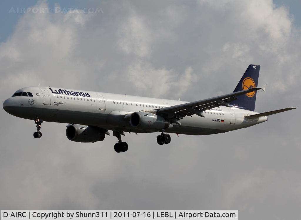 D-AIRC, 1994 Airbus A321-131 C/N 0473, Landing rwy 25R
