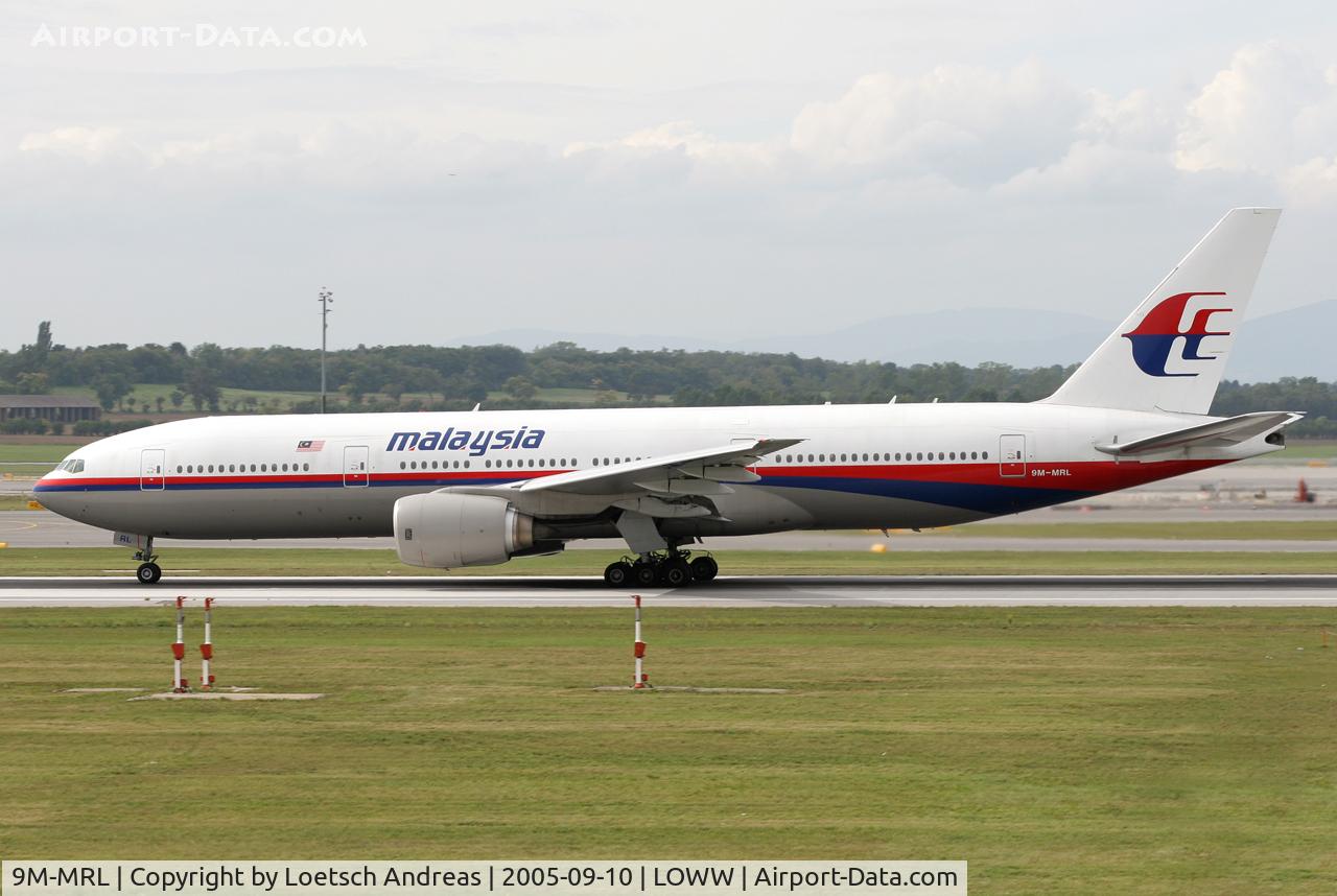 9M-MRL, 2001 Boeing 777-2H6/ER C/N 29065, Malaysia