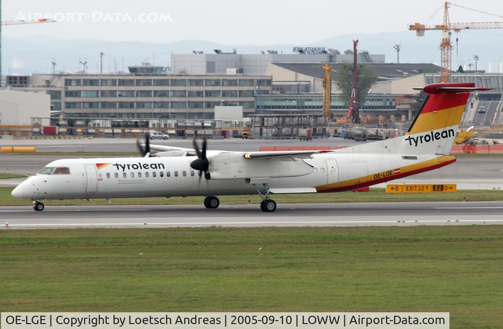 OE-LGE, 2001 De Havilland Canada DHC-8-402Q Dash 8 C/N 4042, Tyrolean