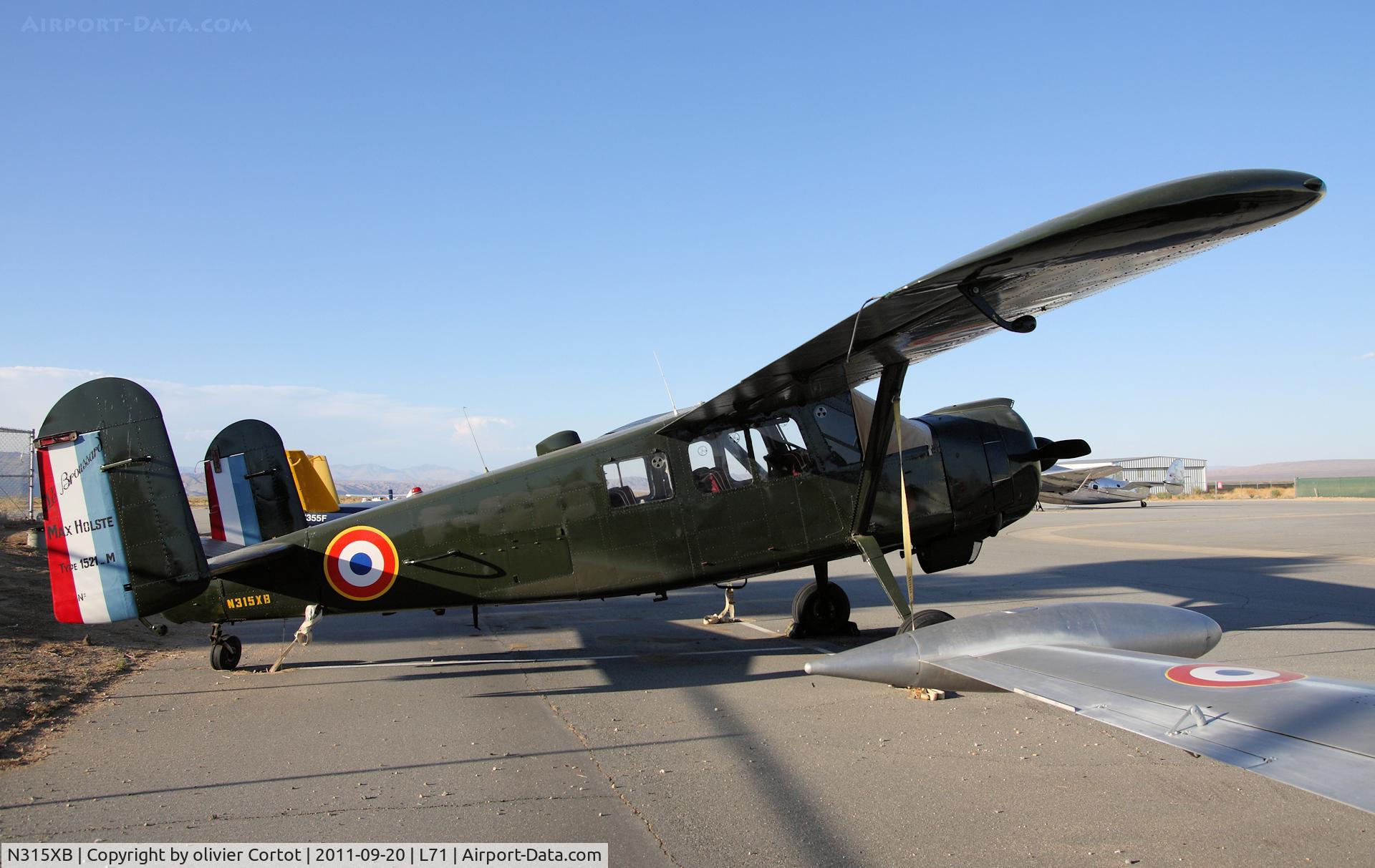 N315XB, Max Holste MH-1521M Broussard C/N 23, Now living in California...