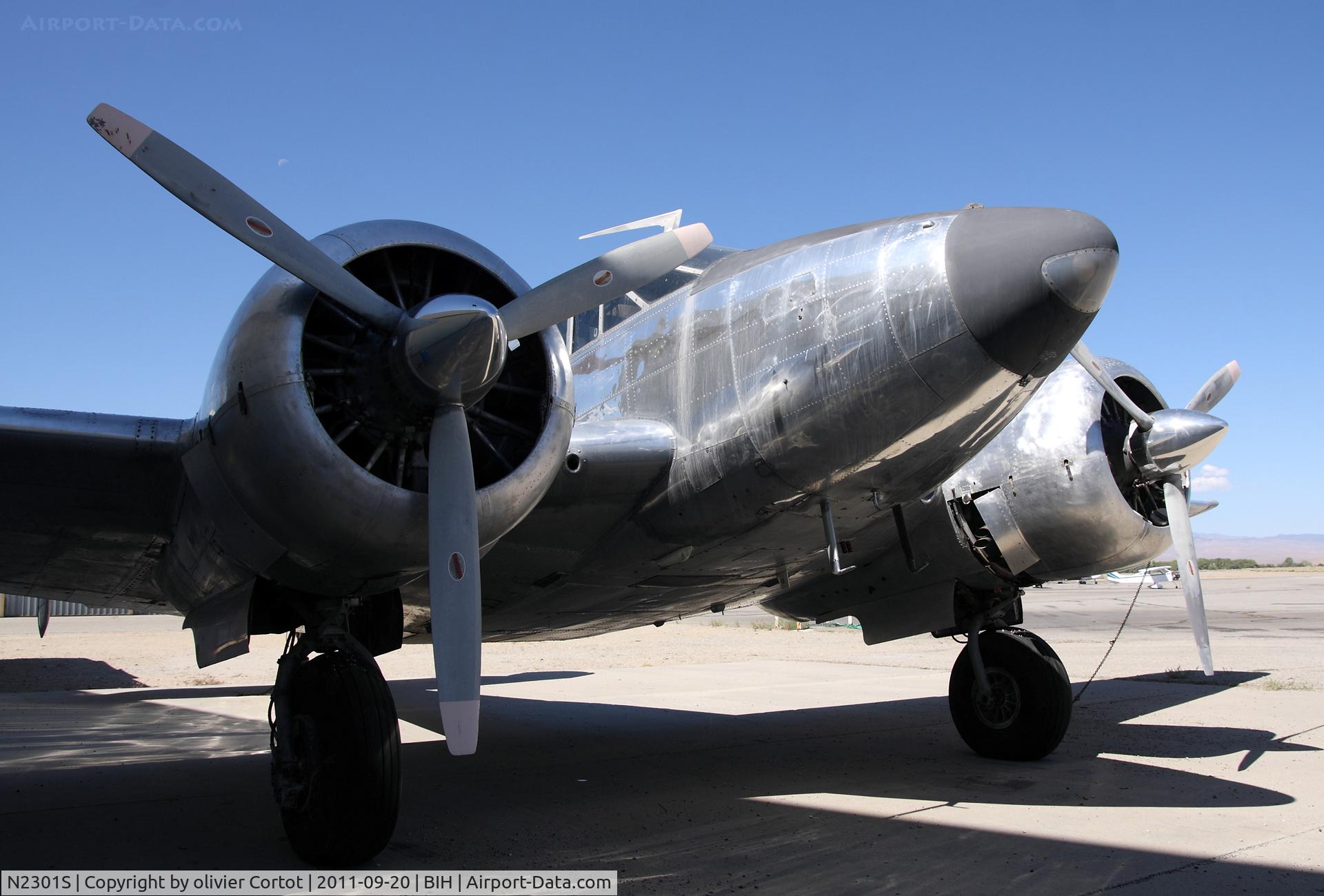 N2301S, 1951 Beech C-45H Expeditor C/N AF-251, Still at bishop, 2 years after my first visit.