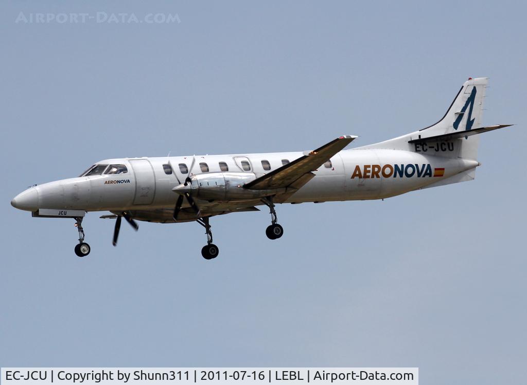 EC-JCU, 1987 Fairchild SA-227AC Metro III C/N AC-679B, Landing rwy 25R