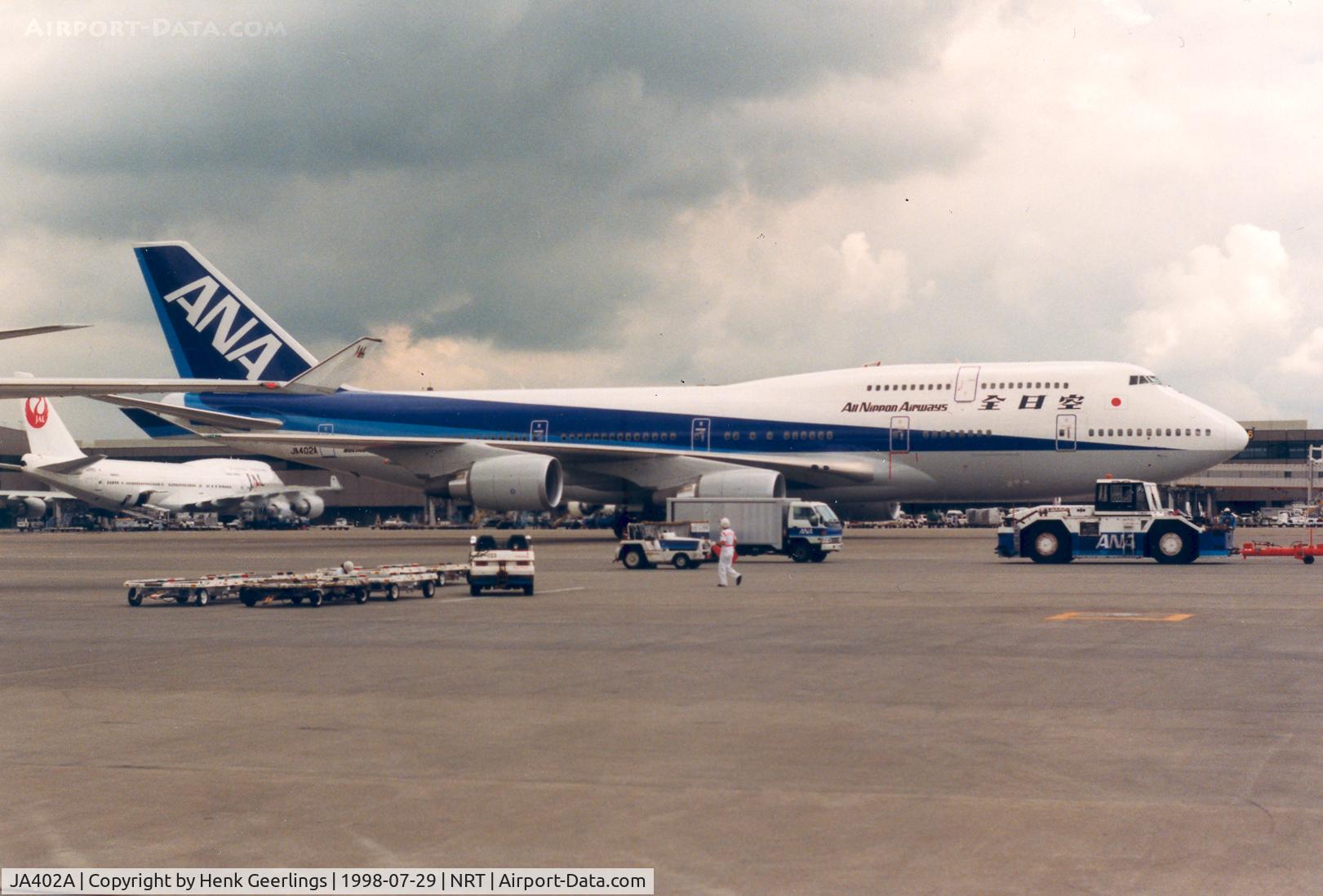 JA402A, 1998 Boeing 747-481 C/N 28283, ANA - All Nippon Airways