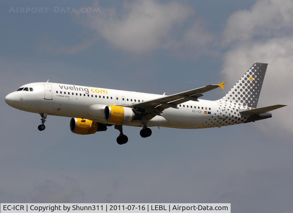 EC-ICR, 1991 Airbus A320-211 C/N 240, Landing rwy 25R