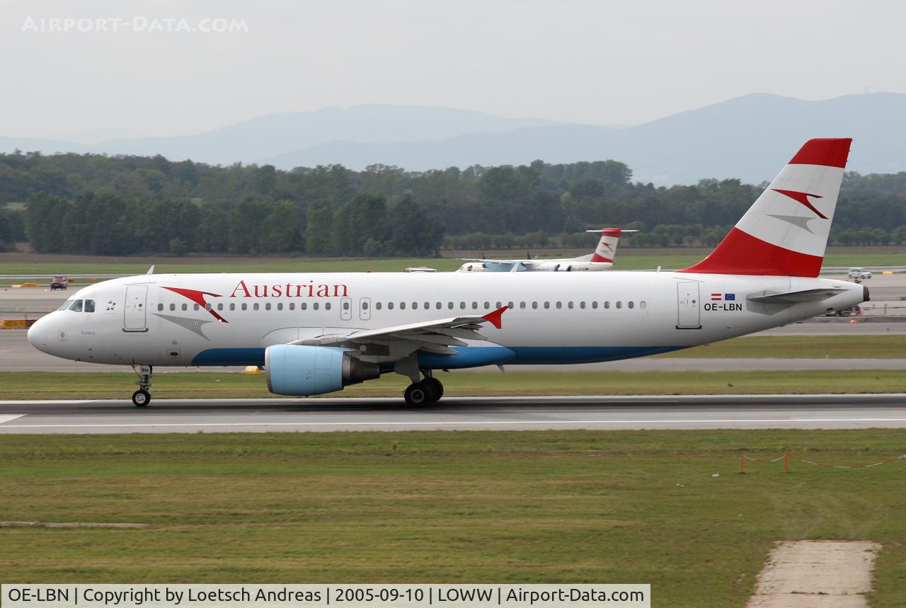 OE-LBN, 1997 Airbus A320-214 C/N 768, Austrian