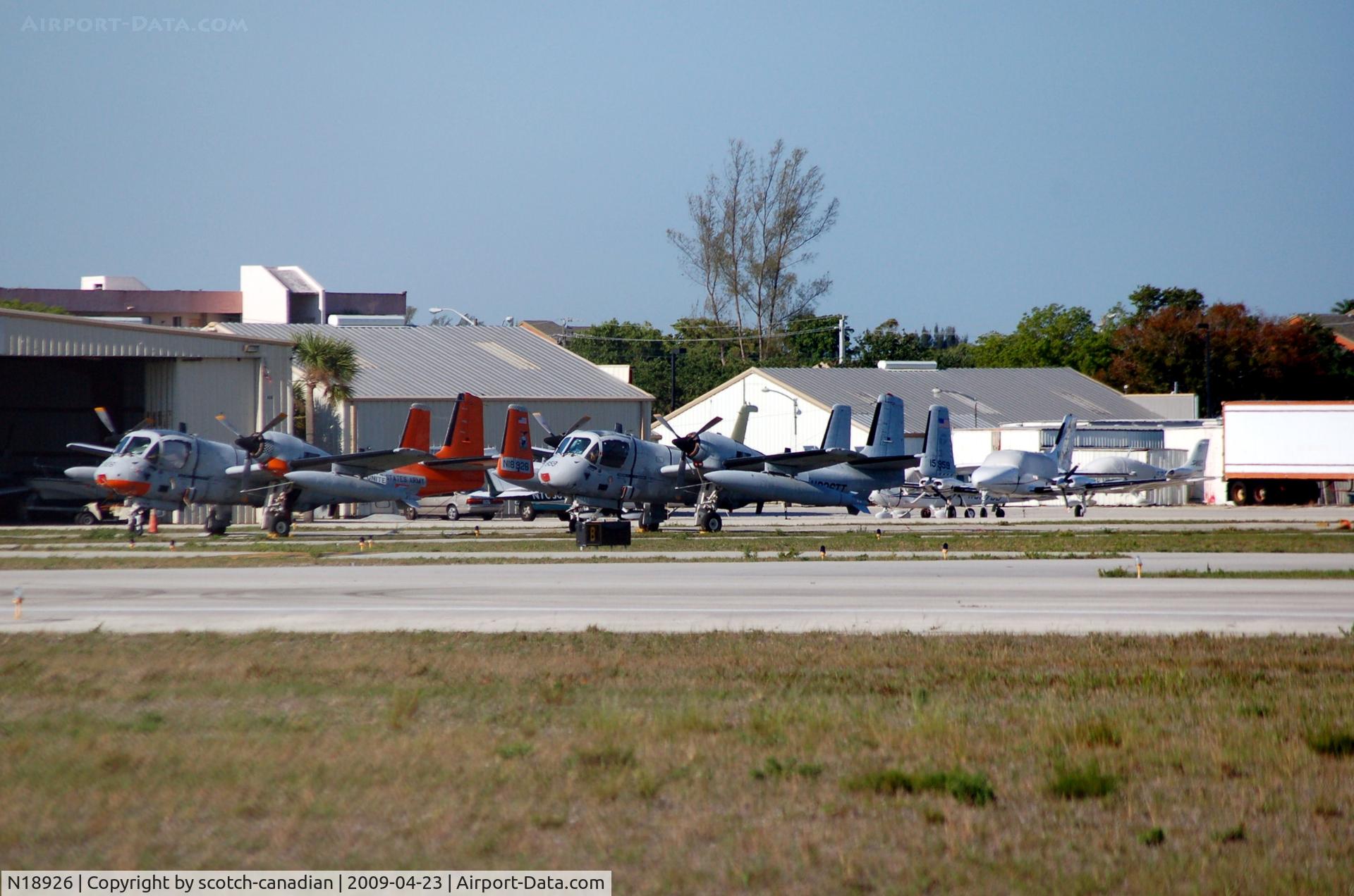 N18926, 1967 Grumman OV-1C Mohawk C/N 127C, 1967 Grumman OV-1D N18926 at Palm Beach County Park Airport, Lantana, FL