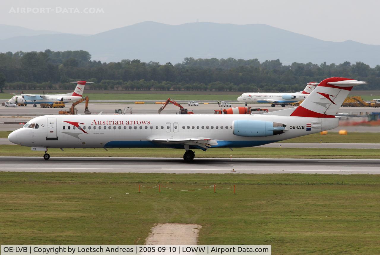 OE-LVB, 1994 Fokker 100 (F-28-0100) C/N 11502, named 