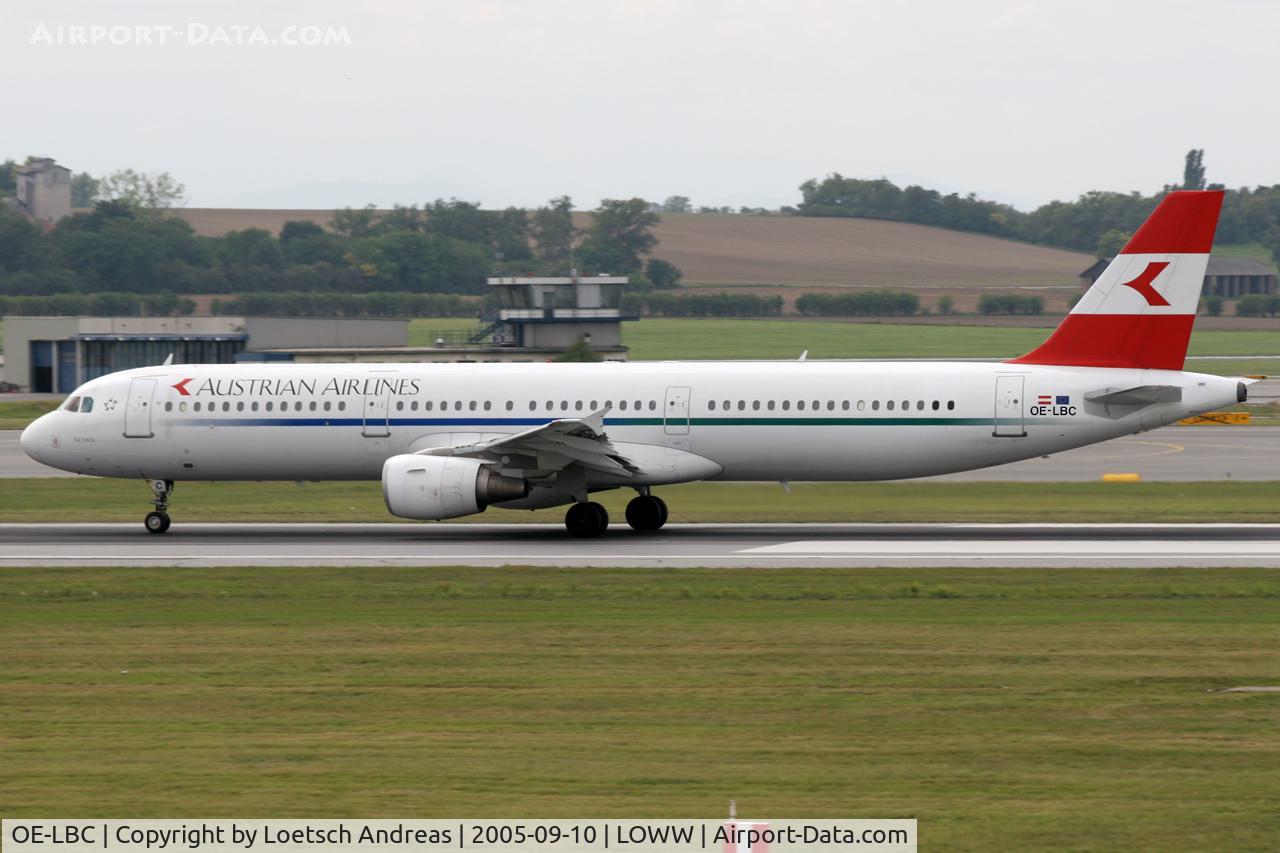 OE-LBC, 1996 Airbus A321-111 C/N 581, Austrian Airlines