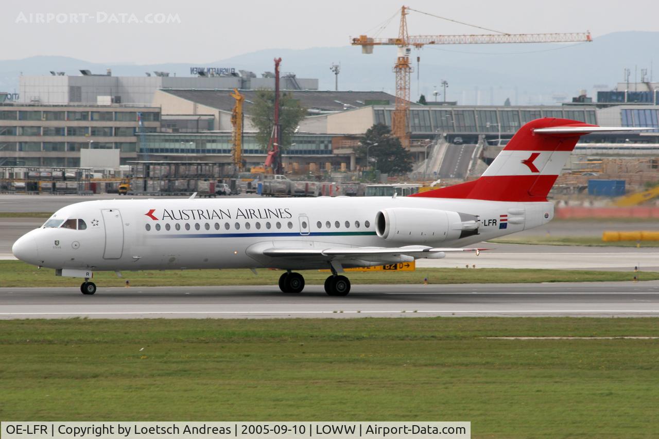 OE-LFR, 1996 Fokker 70 (F-28-0070) C/N 11572, Austrian Arrows / Tyrolean