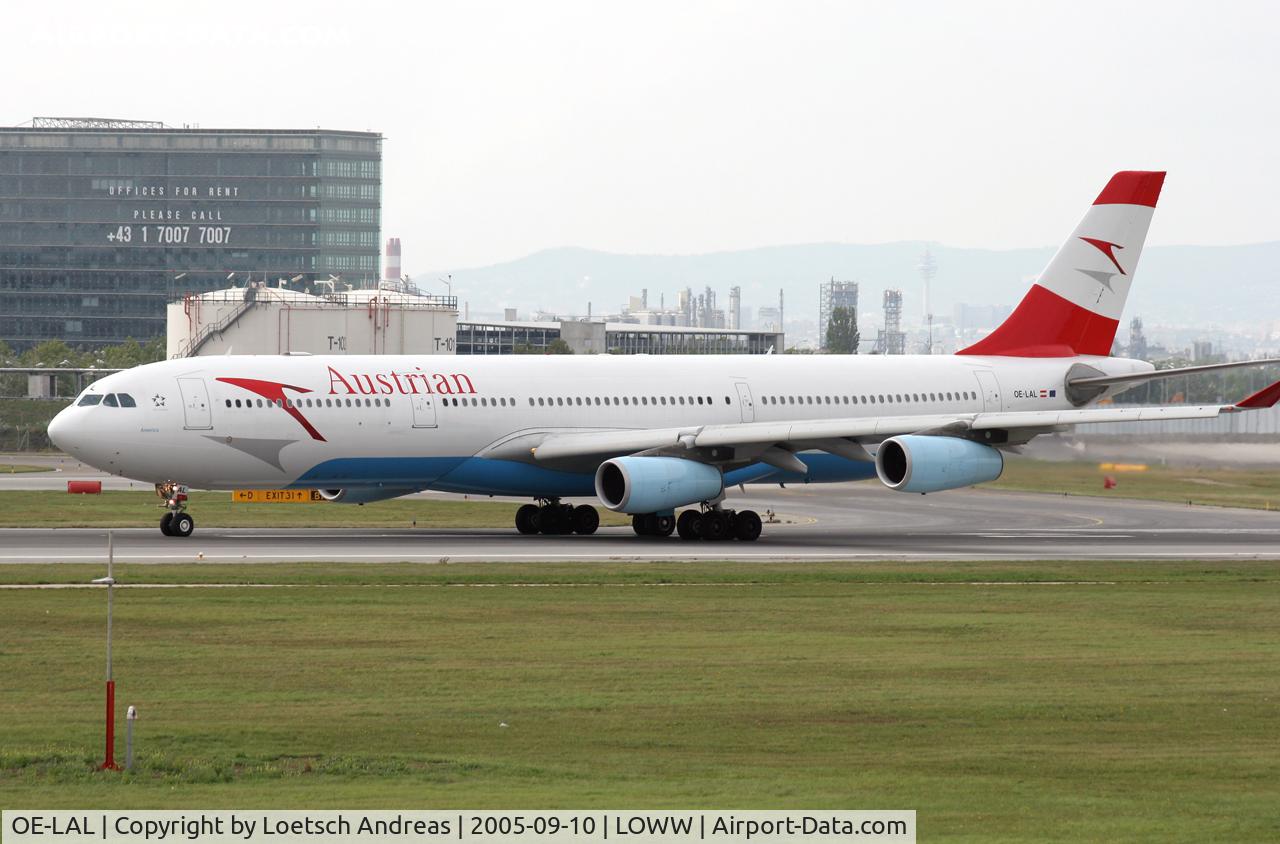 OE-LAL, 1999 Airbus A340-313 C/N 263, Austrian