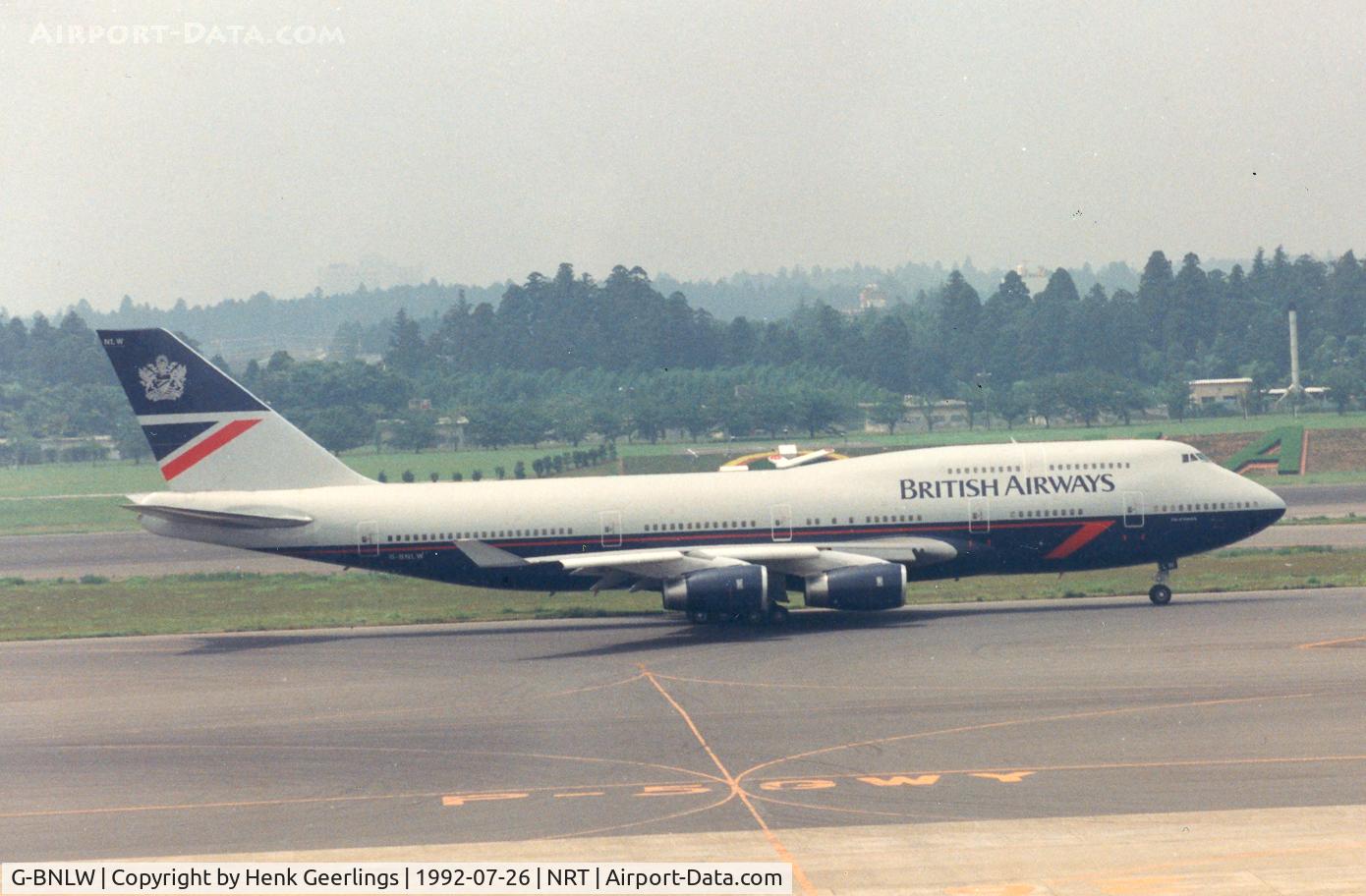 G-BNLW, 1992 Boeing 747-436 C/N 25432, British Airways