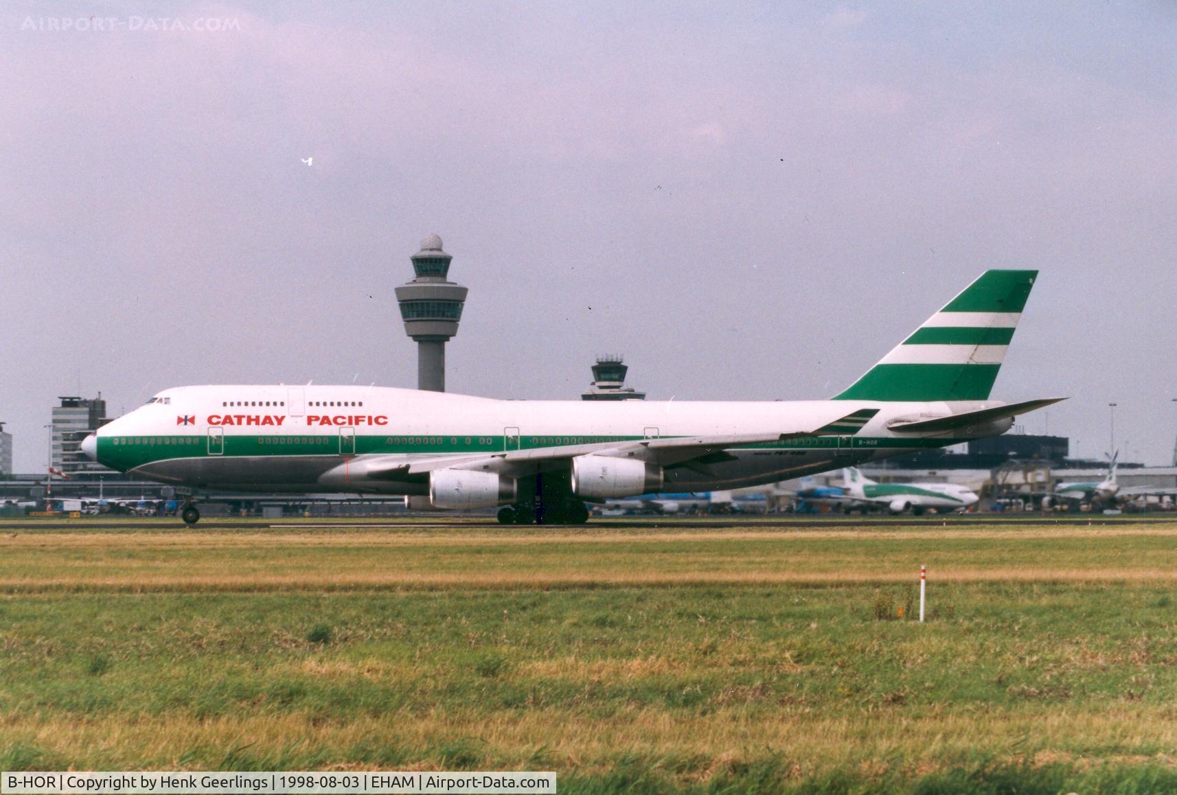 B-HOR, 1990 Boeing 747-467 C/N 24631, Cathay Pacific