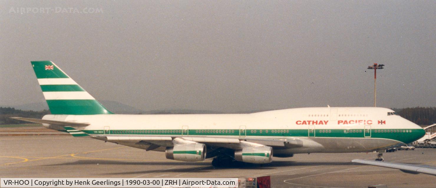 VR-HOO, 1988 Boeing 747-467 C/N 23814, Cathay Pacific