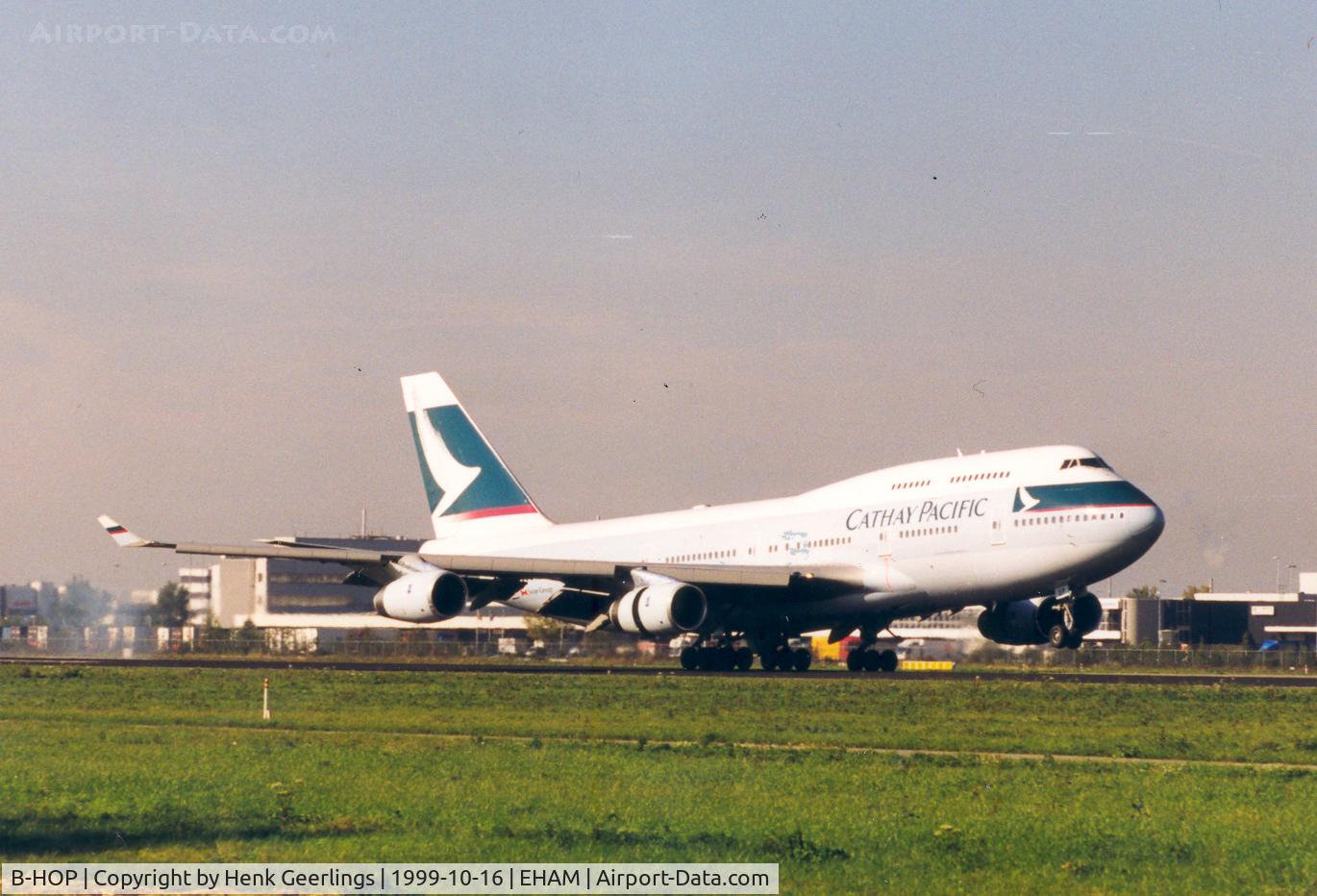 B-HOP, 1989 Boeing 747-467 C/N 23815, Cathay Pacific