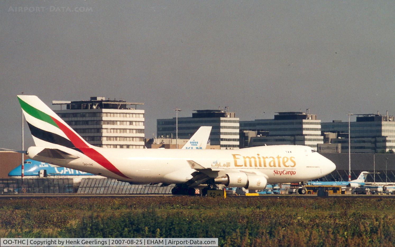 OO-THC, 2007 Boeing 747-4HAERF C/N 35235, Emirates Sky Cargo
