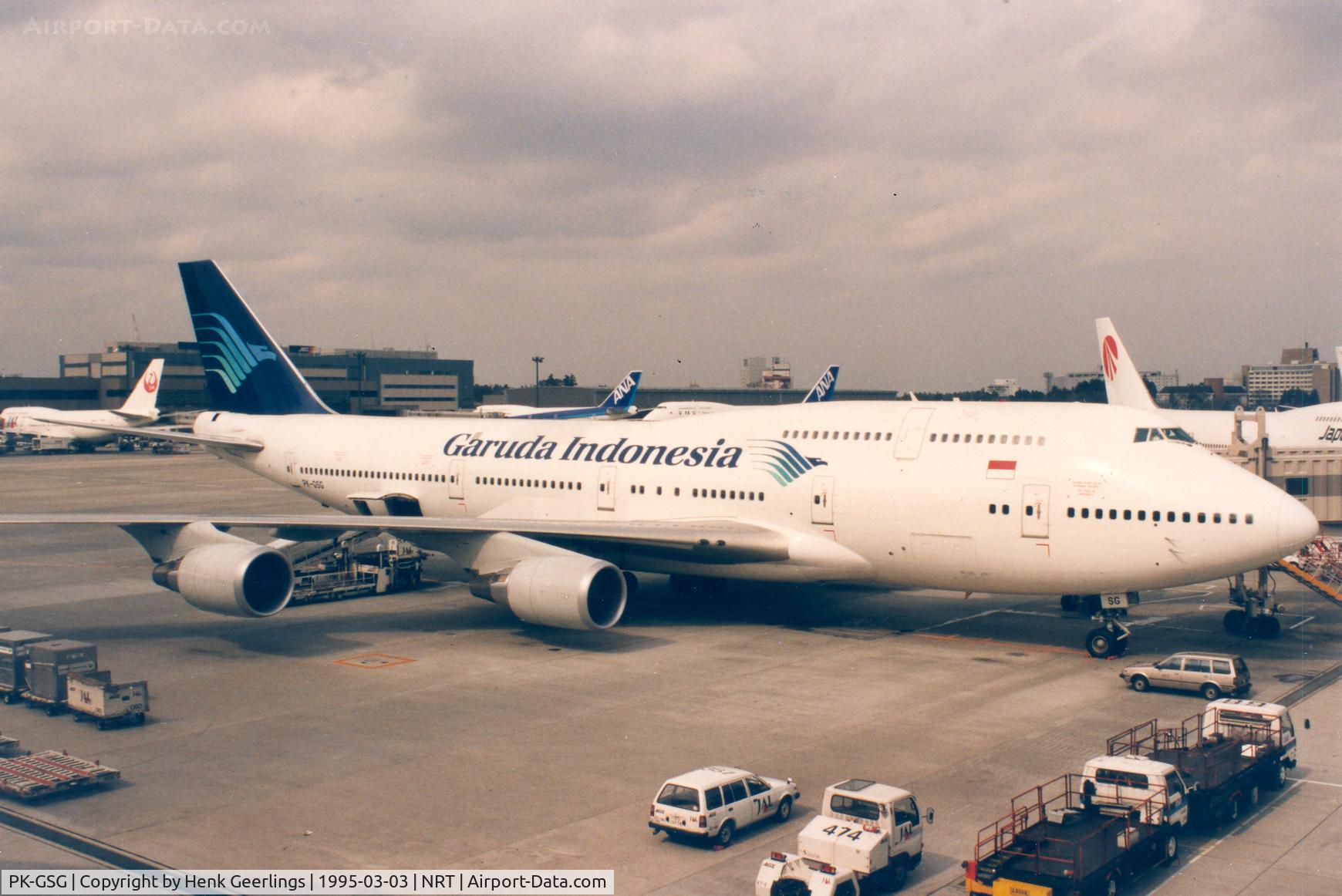 PK-GSG, 1993 Boeing 747-4U3 C/N 25704, Garuda Indonesia